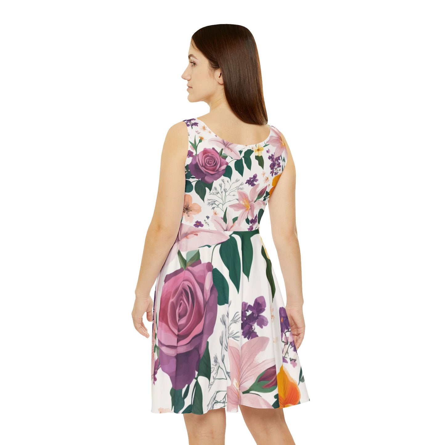 Floral Skater Dress (L) Only One Made- No Restocking