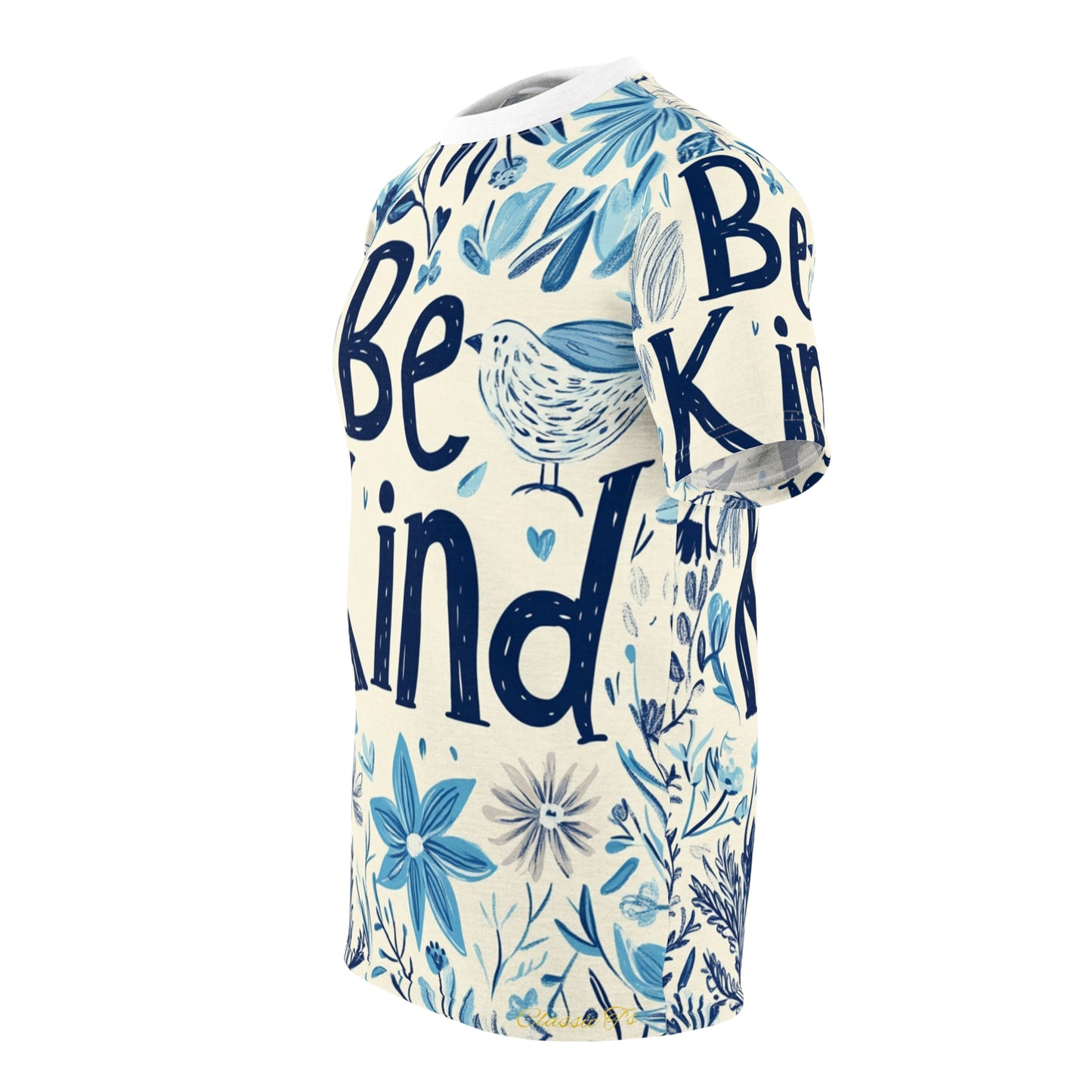 Graphic Tee with Hand-Drawn 'Be Kind' Design