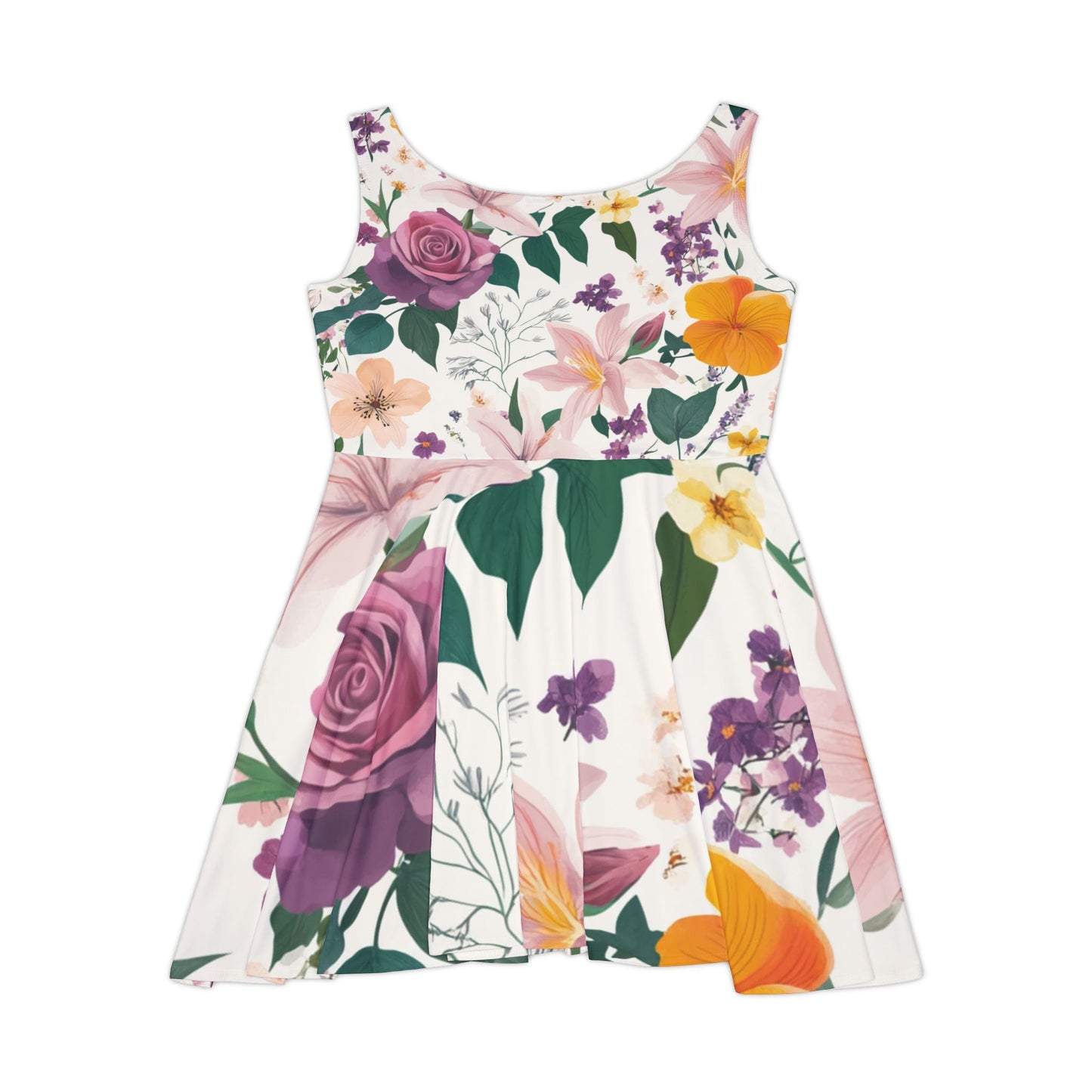 Floral Skater Dress (L) Only One Made- No Restocking