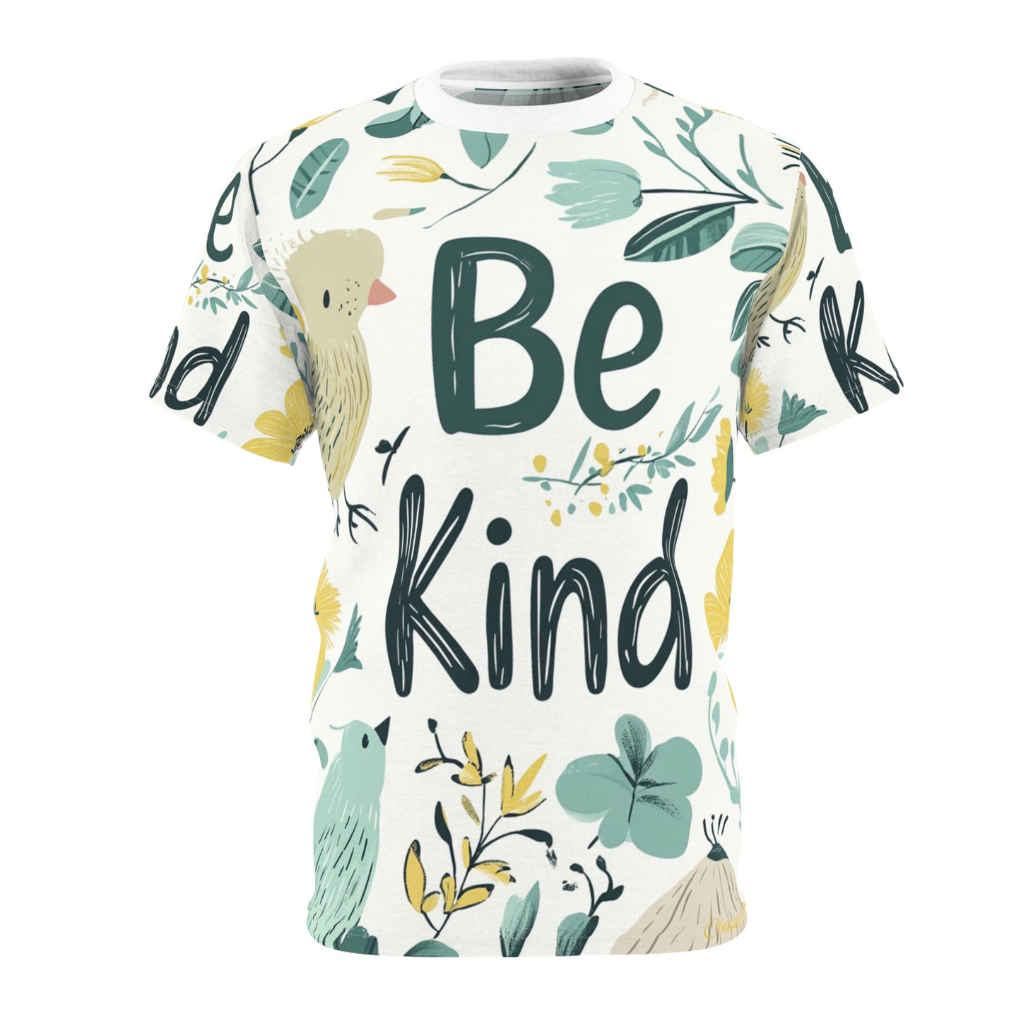 Graphic Tee with Hand-Drawn 'Be Kind' Design