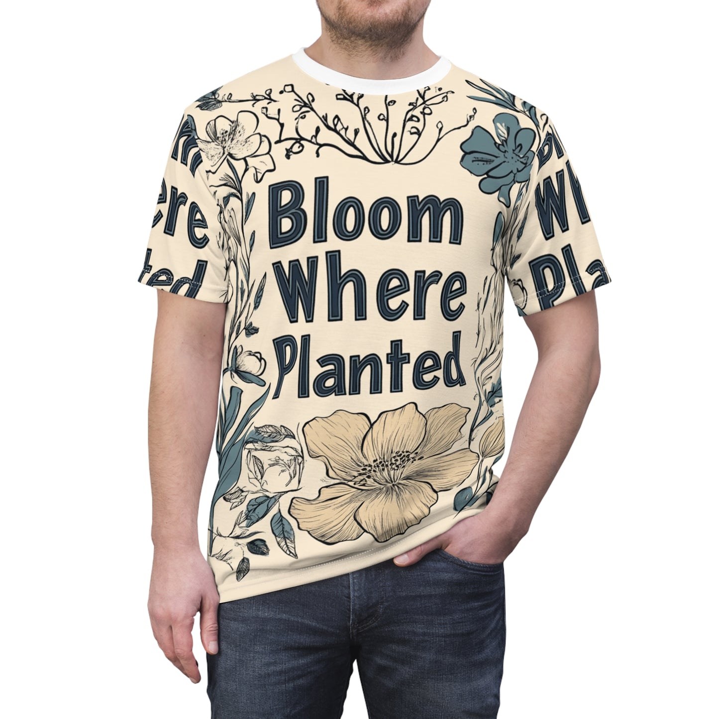 Hand-Drawn Tee with Whimsical Illustration