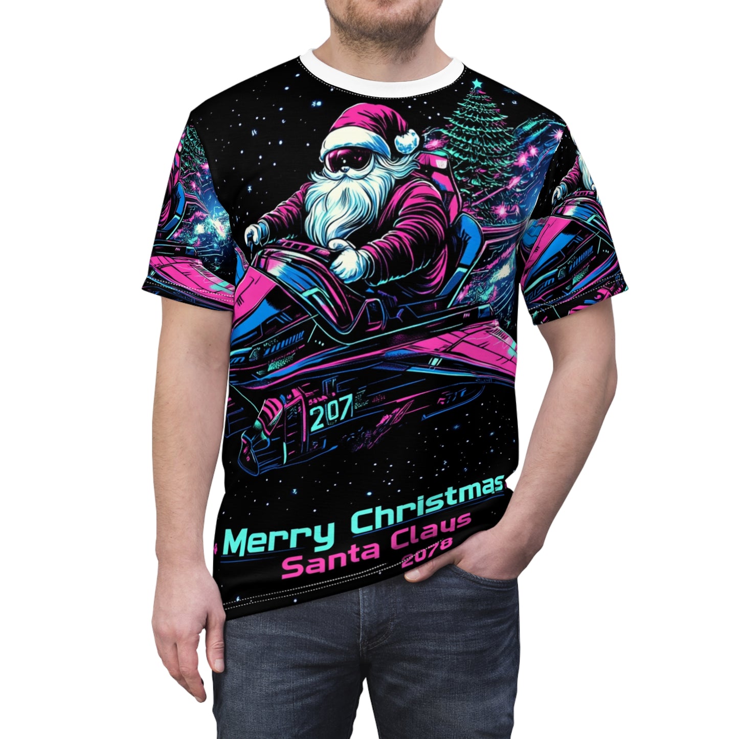 Santa Claus 2078 Tee Unisex (L)- Only One Made-No Restocking