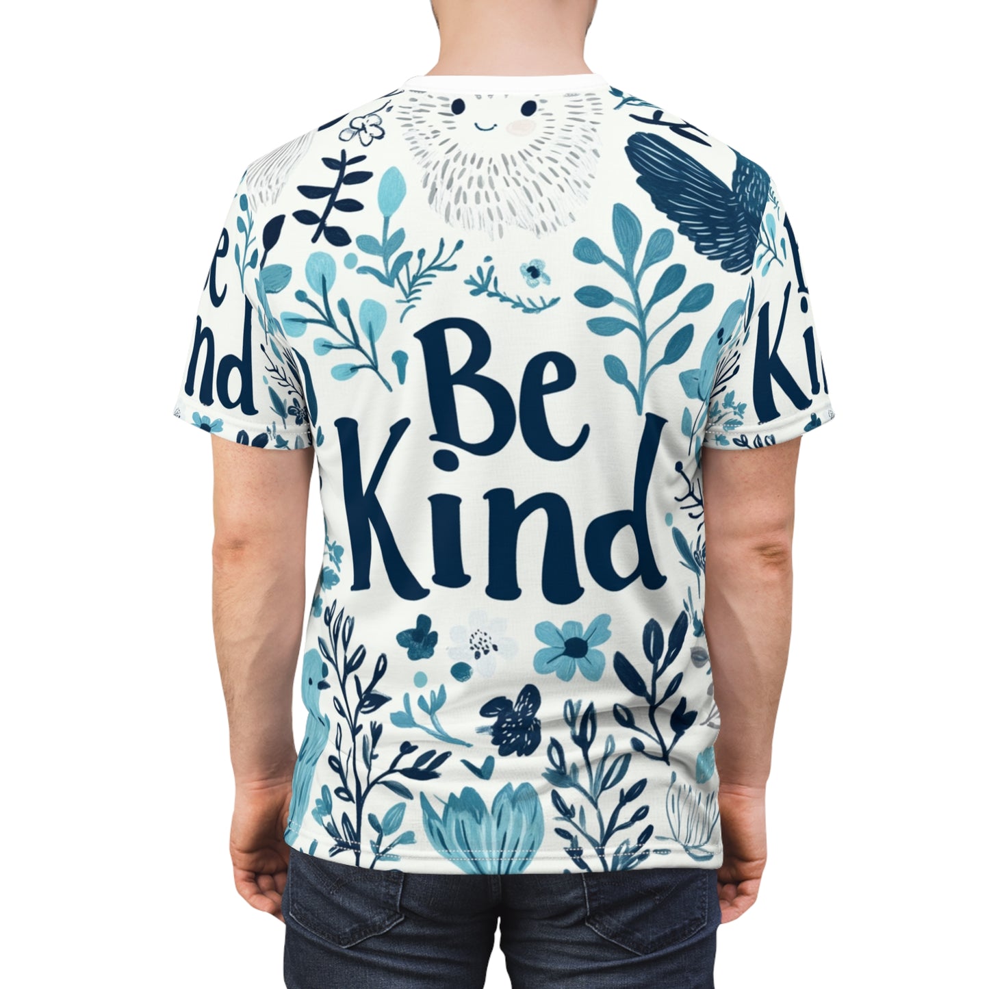 Graphic Tee with Hand-Drawn 'Be Kind' Design