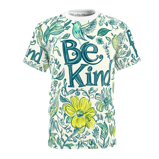 Graphic Tee with Hand-Drawn 'Be Kind' Design