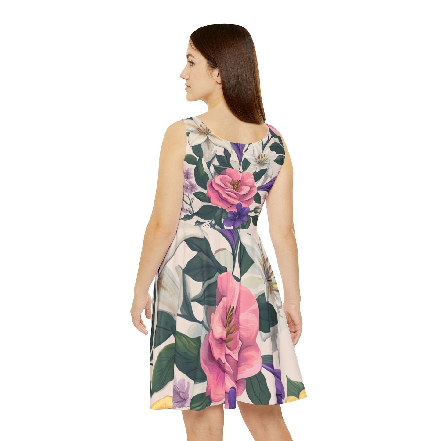 Floral Skater Dress (L) Only One Made- No Restocking