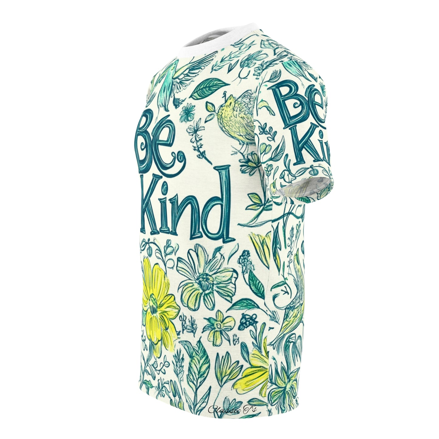 Graphic Tee with Hand-Drawn 'Be Kind' Design