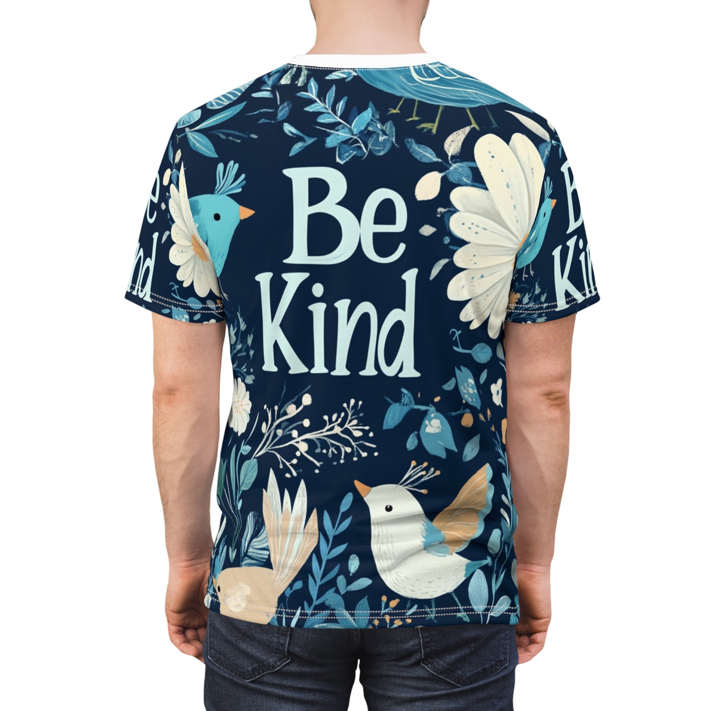 Graphic Tee with Hand-Drawn 'Be Kind' Design