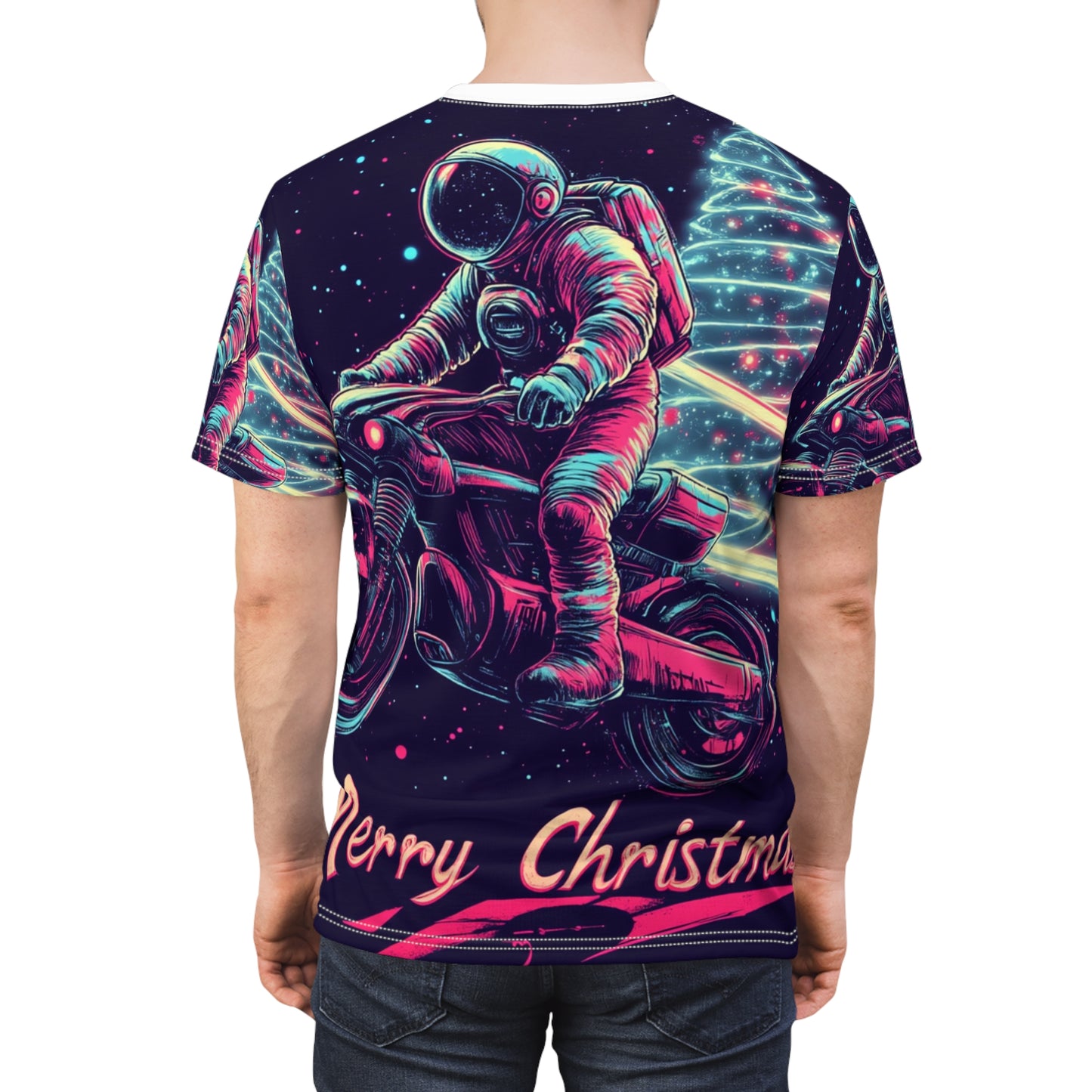 Space Suit Santa Claus Tee Unisex (2XL) Only One Made-No Restocking.