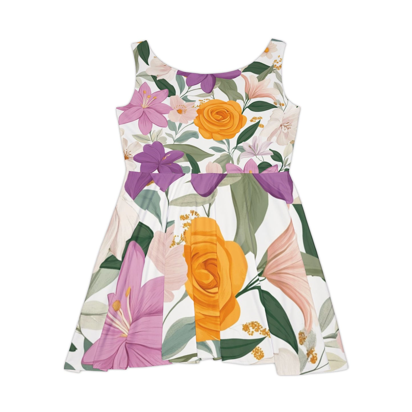 Floral Skater Dress (L) Only One Made- No Restocking