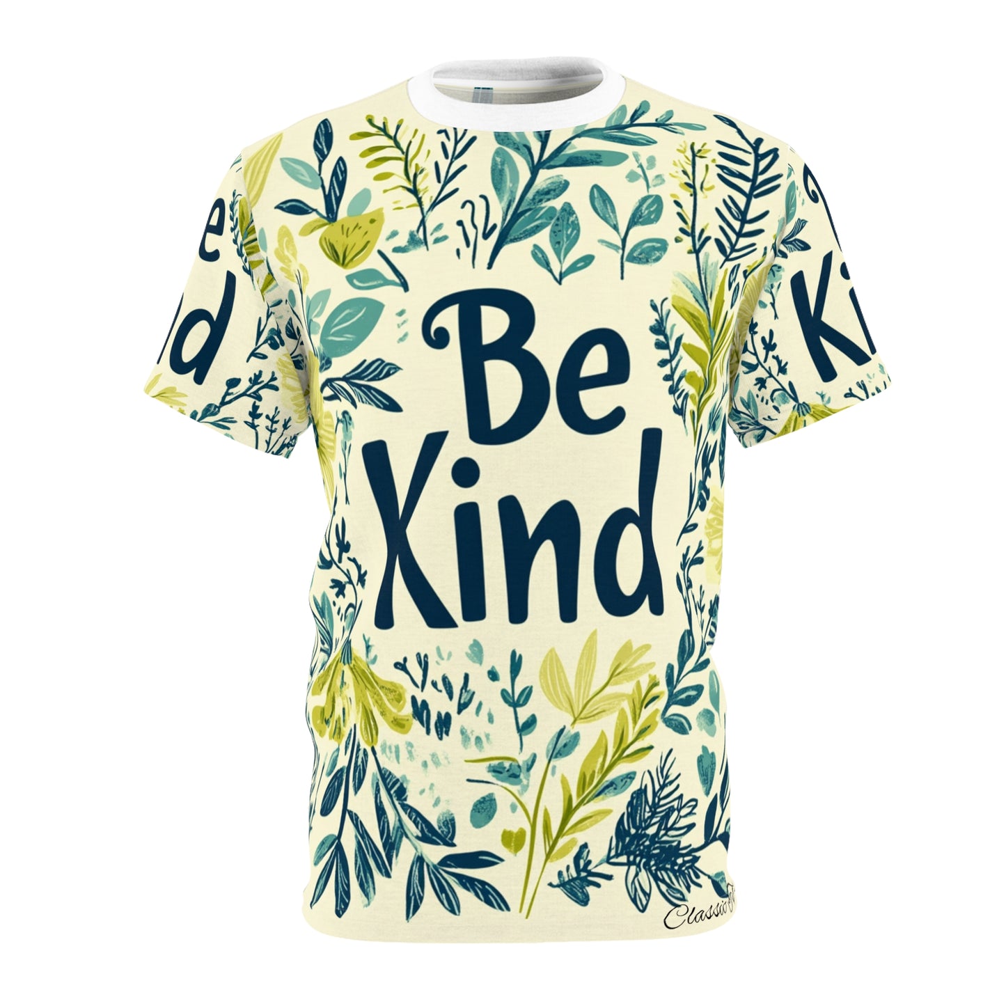 Graphic Tee with Hand-Drawn 'Be Kind' Design