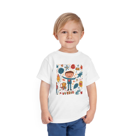 Camiseta de manga corta para niños pequeños