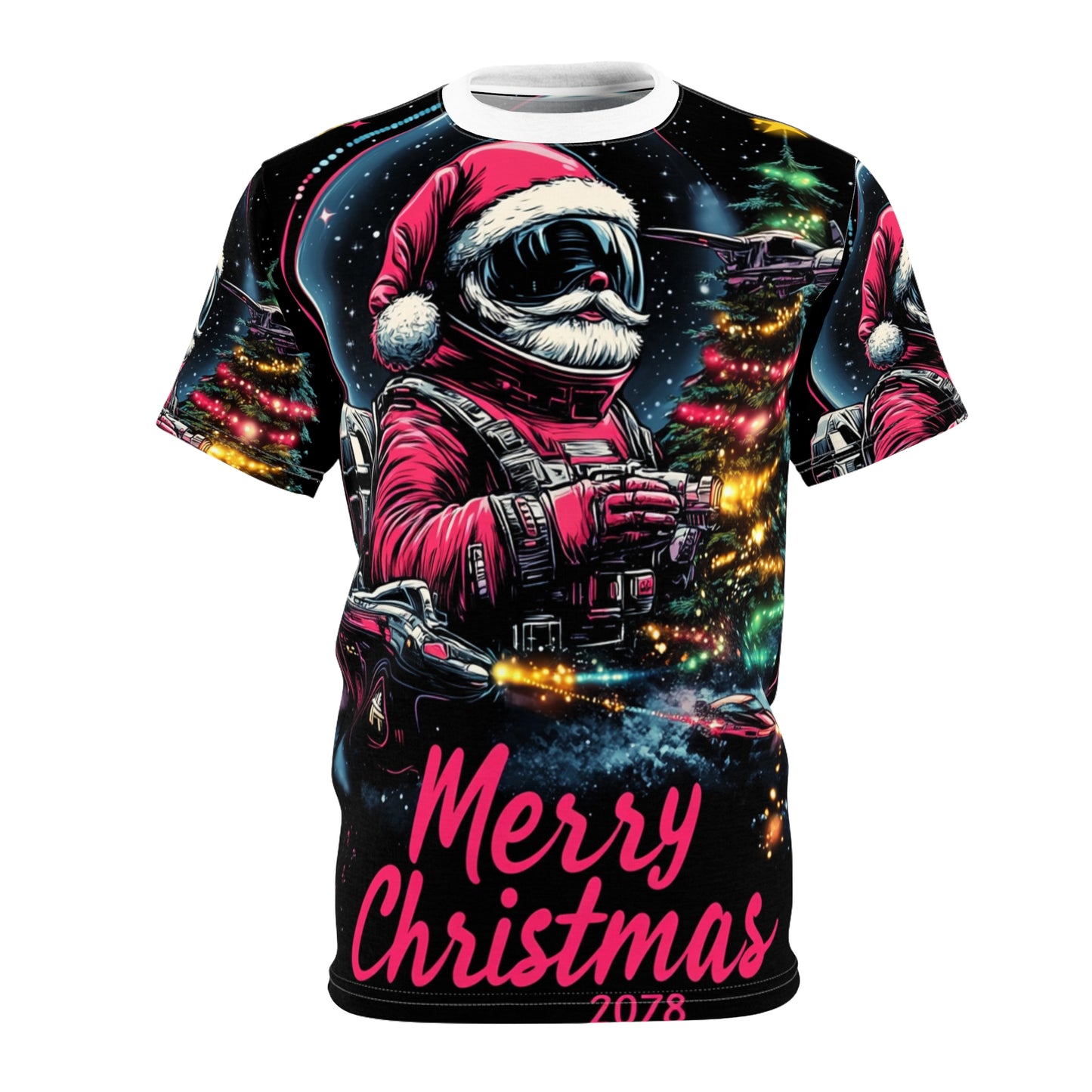 Space Suit Santa Claus Tee Unisex (L) Only One Made-No Restocking.