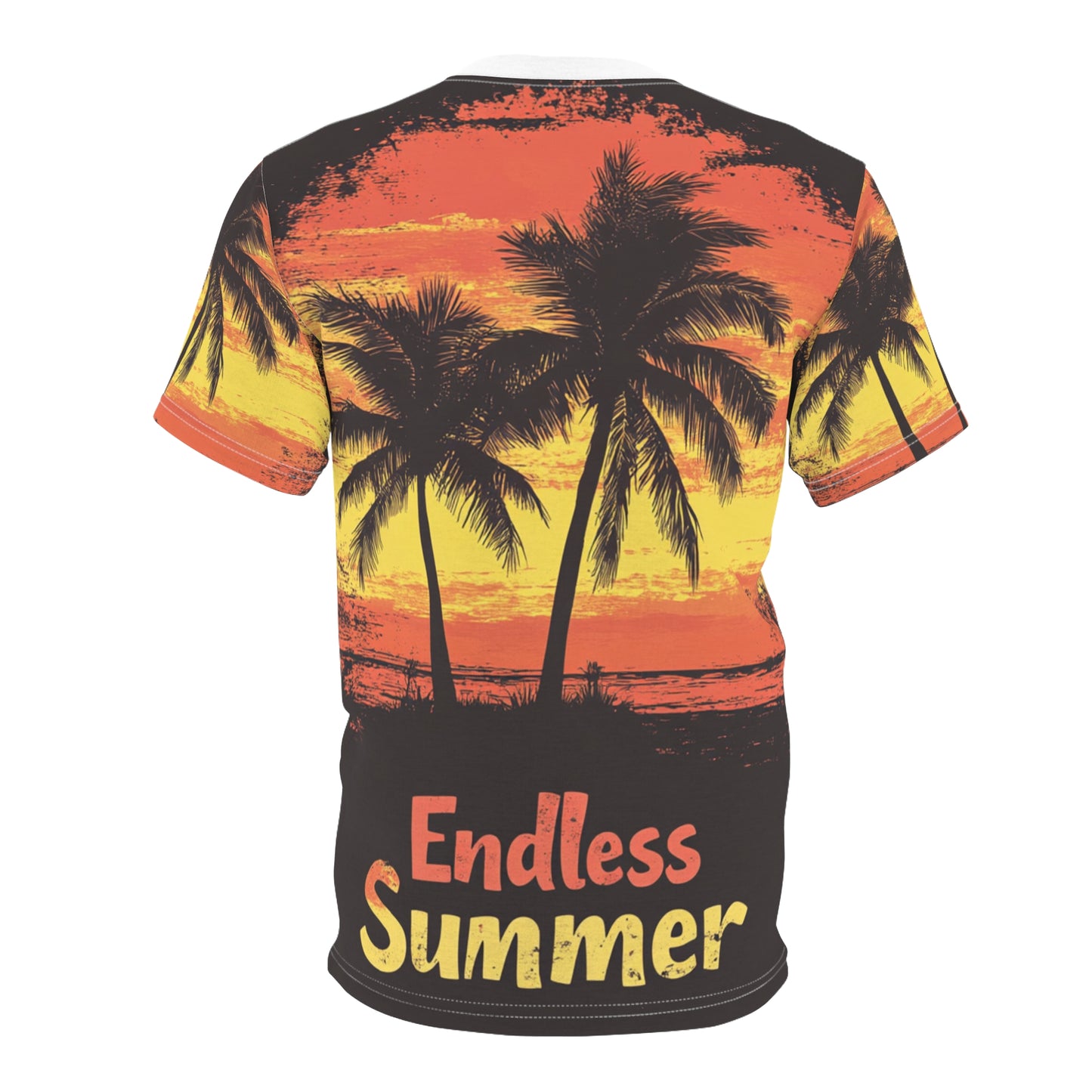 Sunset Tee - Endless Summer Retro Unisex Cut & Sew Shirt