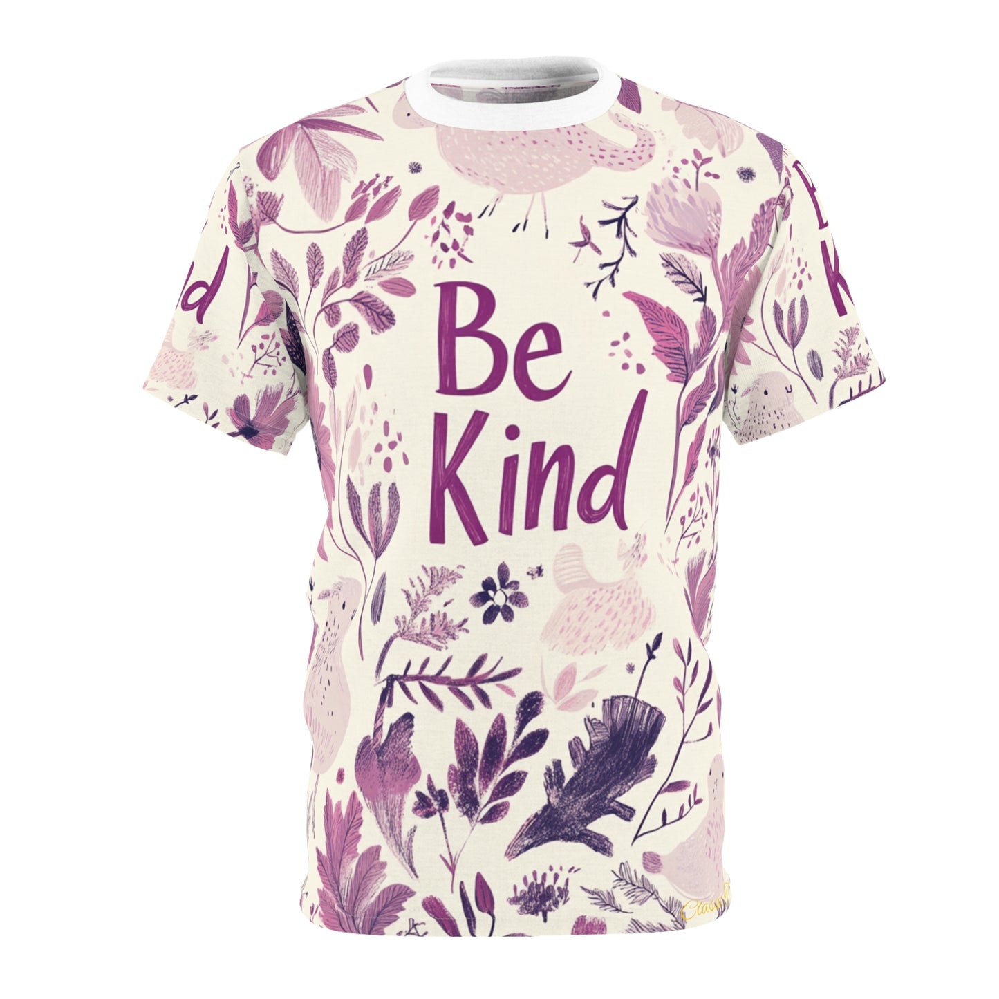 Graphic Tee with Hand-Drawn 'Be Kind' Design