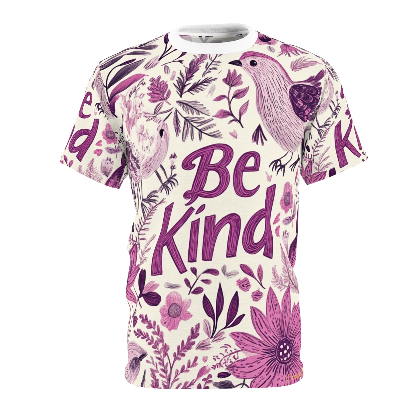 Graphic Tee with Hand-Drawn 'Be Kind' Design