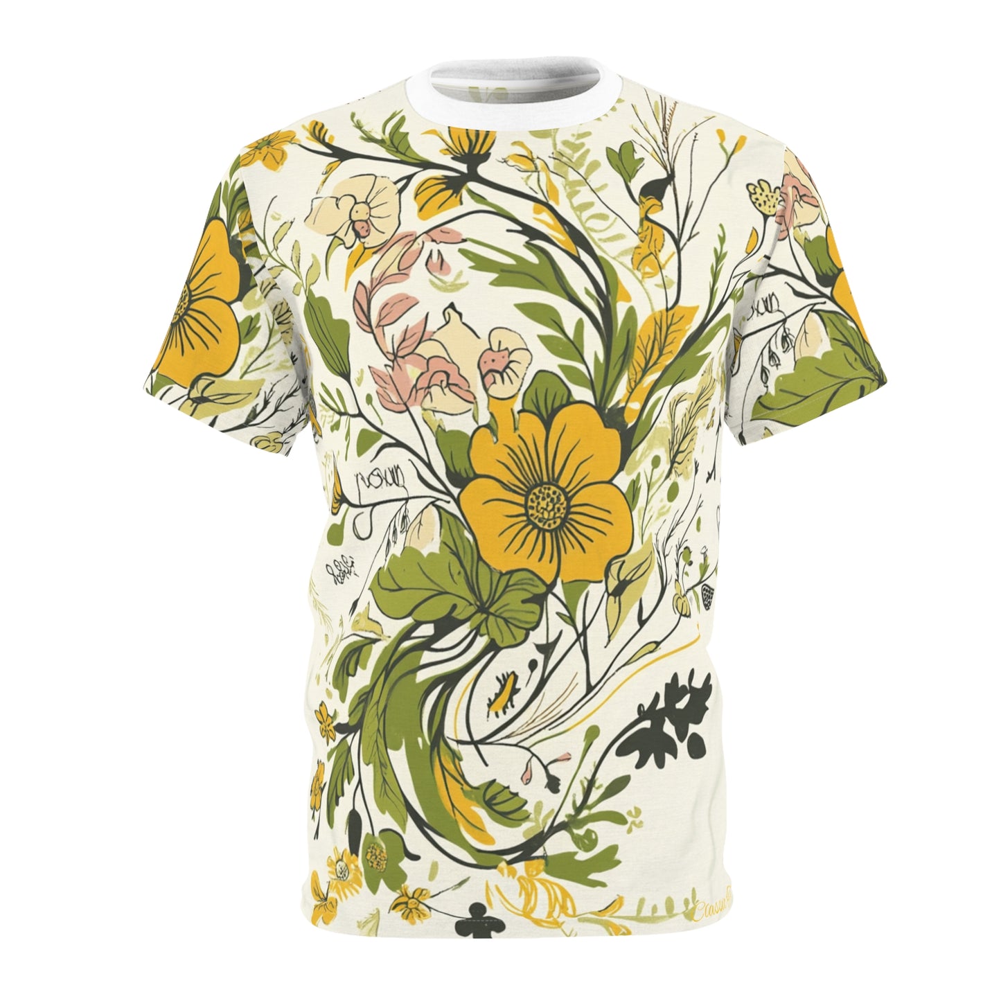 Whimsical Tee with Hand-Drawn Illustrations