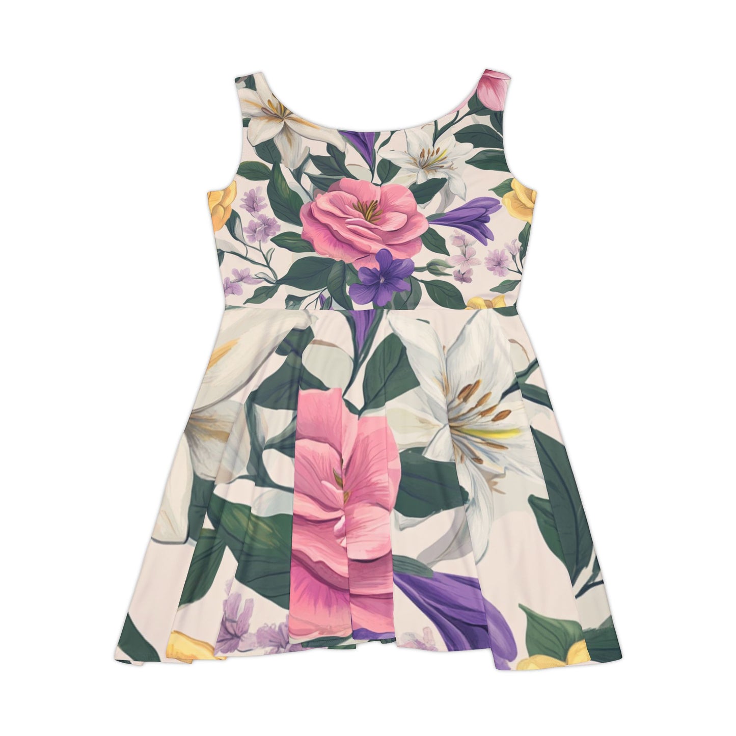 Floral Skater Dress (L) Only One Made- No Restocking