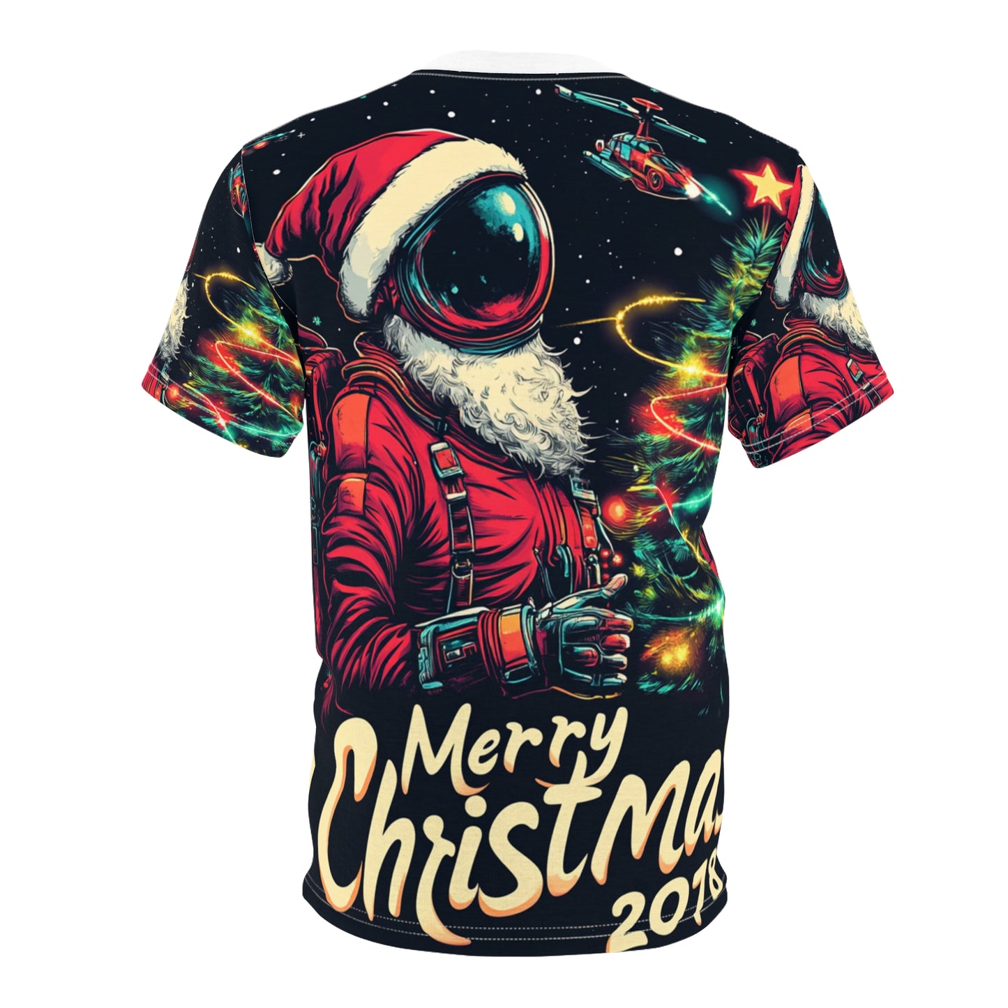 Space Suit Santa Claus Tee Unisex (L) Only One Made-No Restocking.