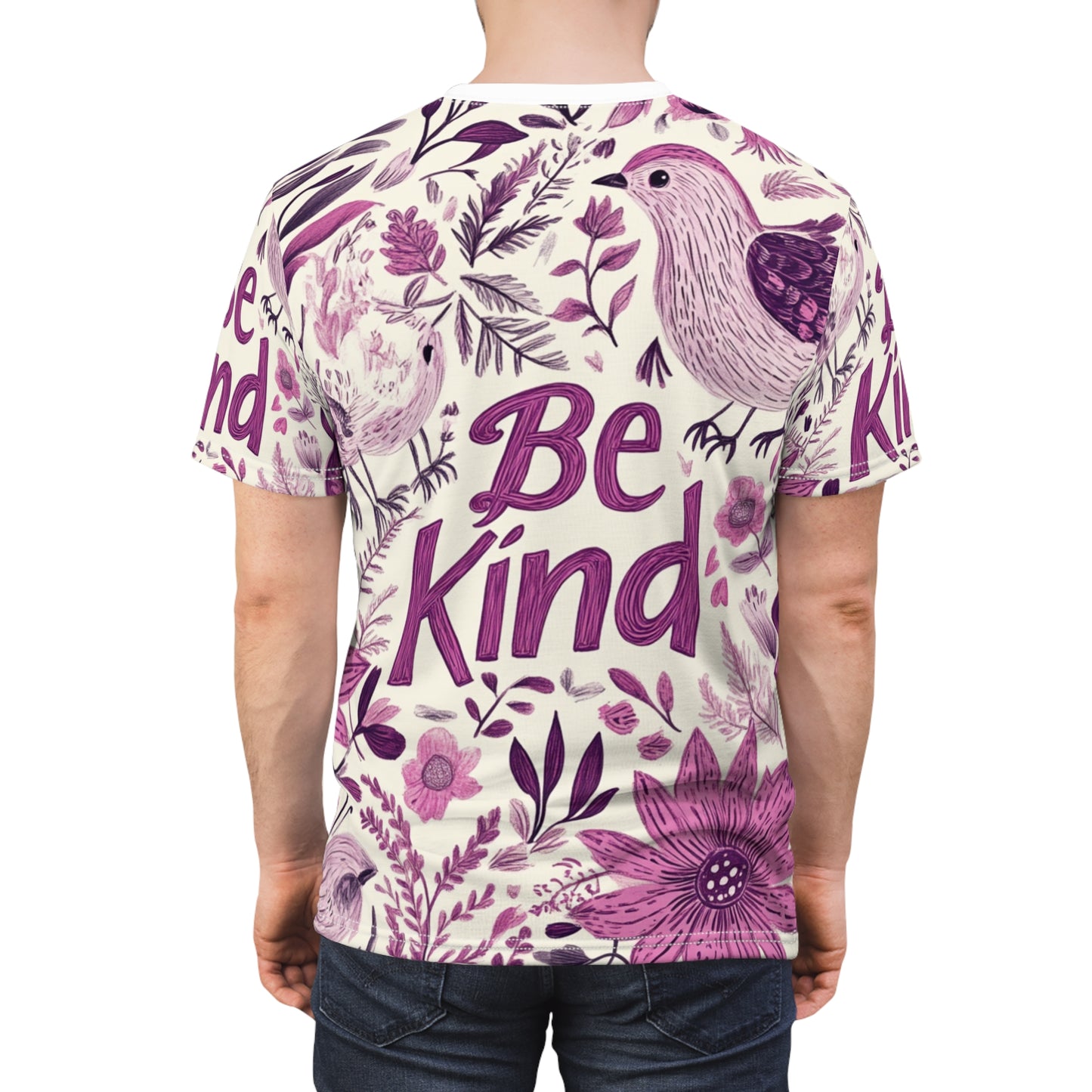 Graphic Tee with Hand-Drawn 'Be Kind' Design