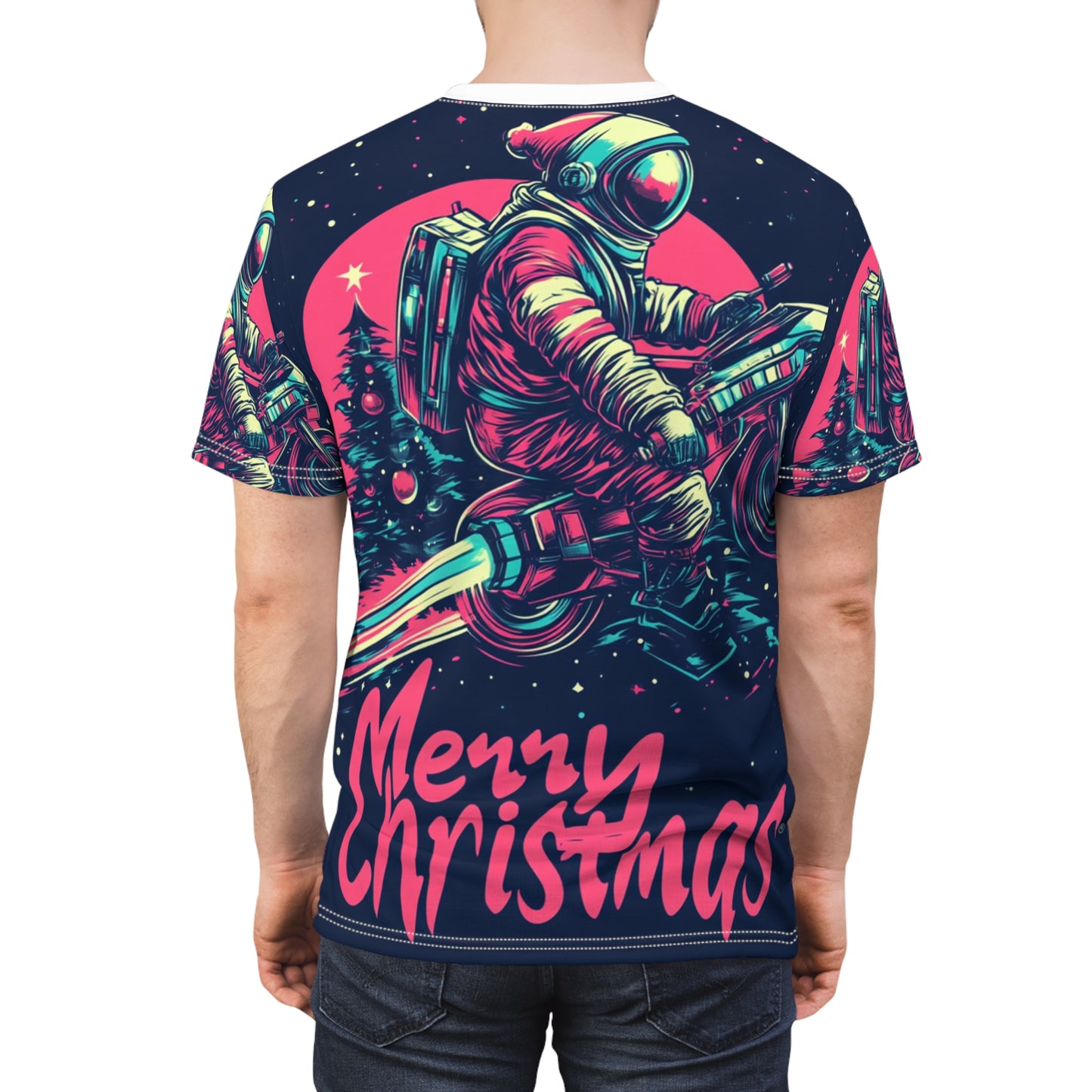 Space Suit Santa Claus Tee Unisex (L) Only One Made-No Restocking.