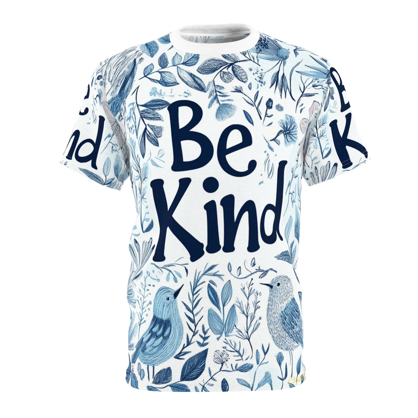 Graphic Tee with Hand-Drawn 'Be Kind' Design