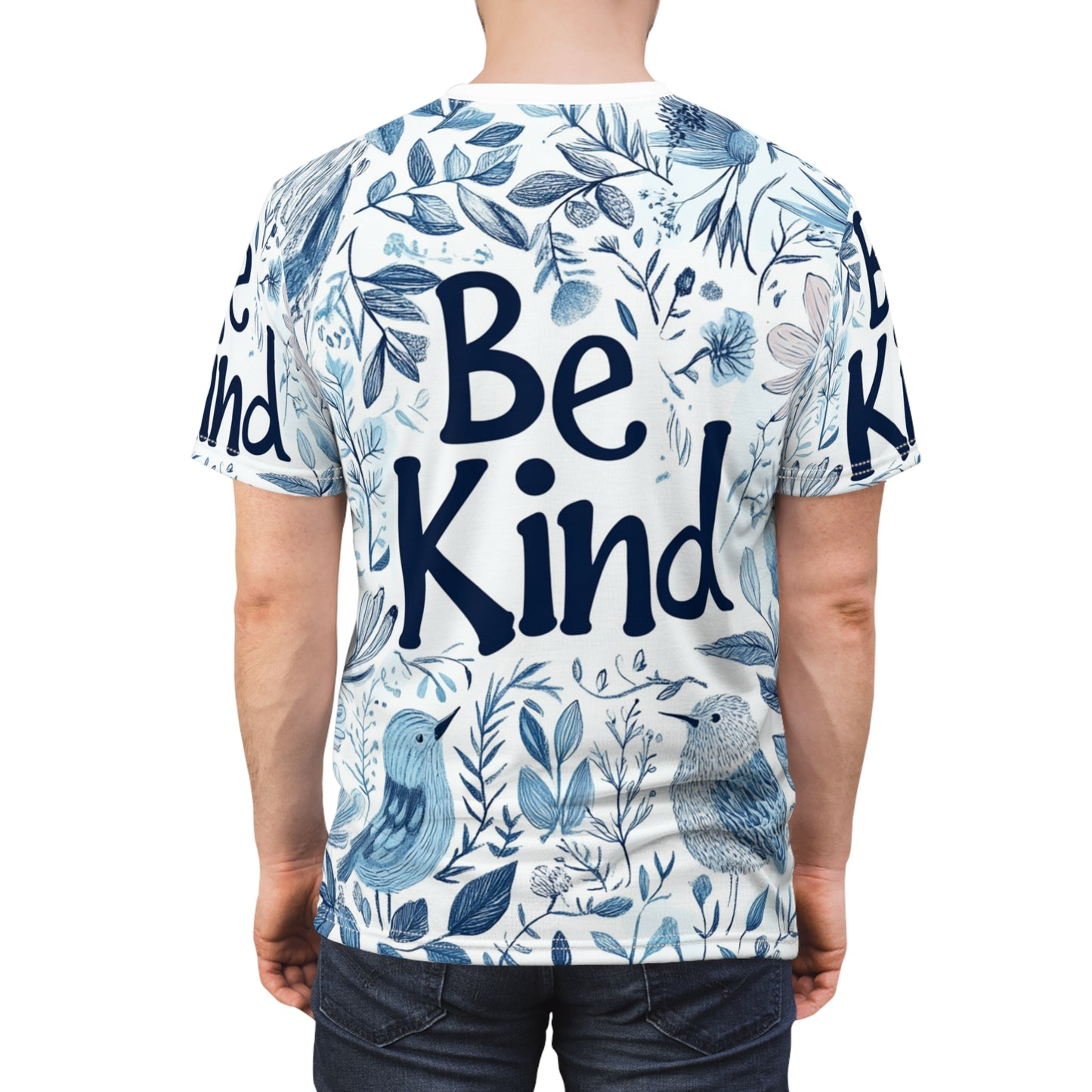 Graphic Tee with Hand-Drawn 'Be Kind' Design