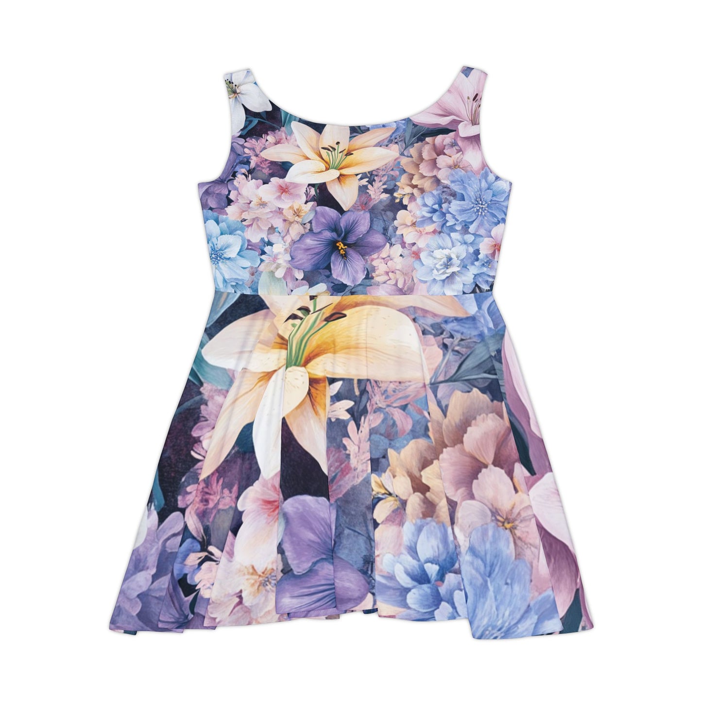 Floral Skater Dress (L) Only One Made- No Restocking