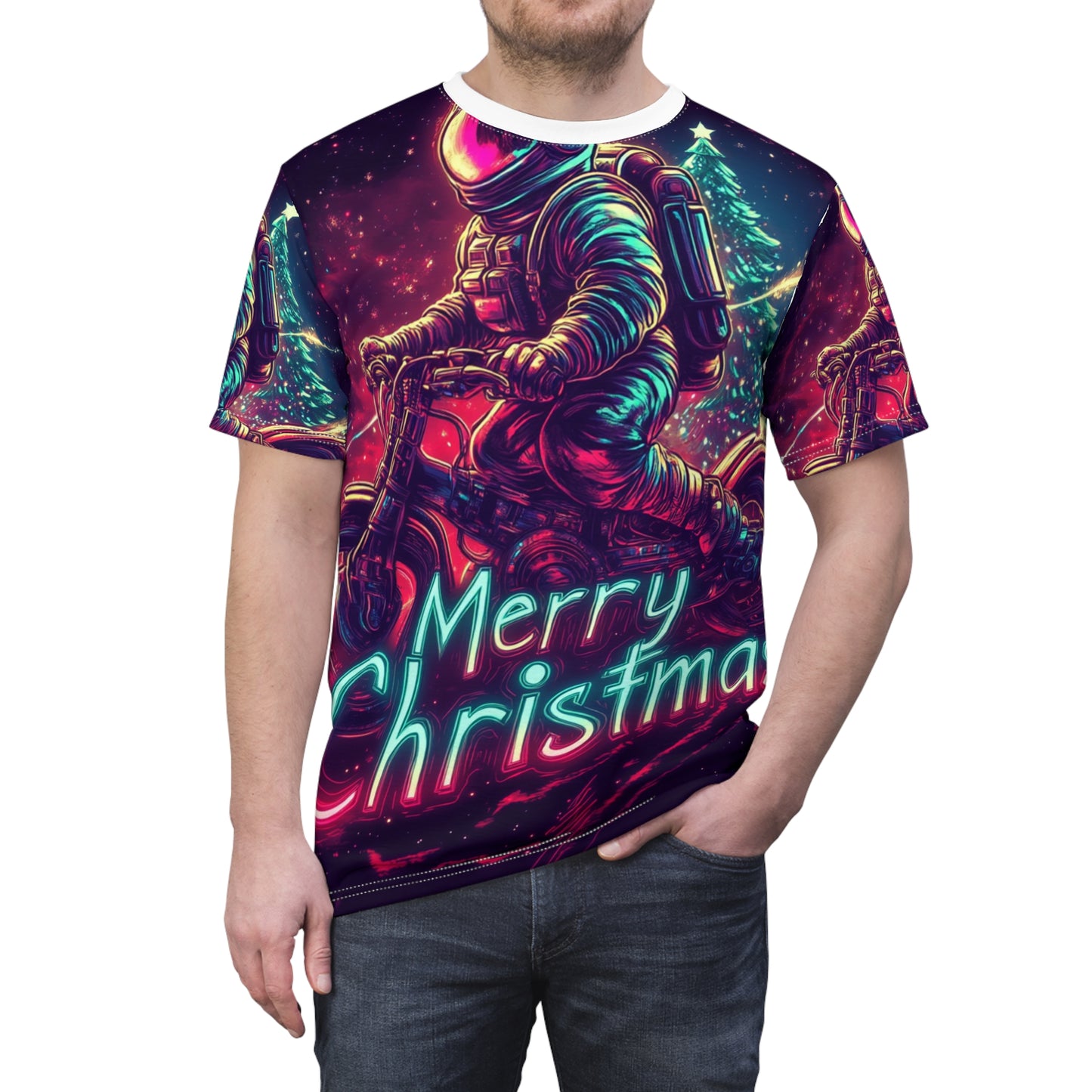 Space Suit Santa Claus Tee Unisex (S) Only One Made-No Restocking.