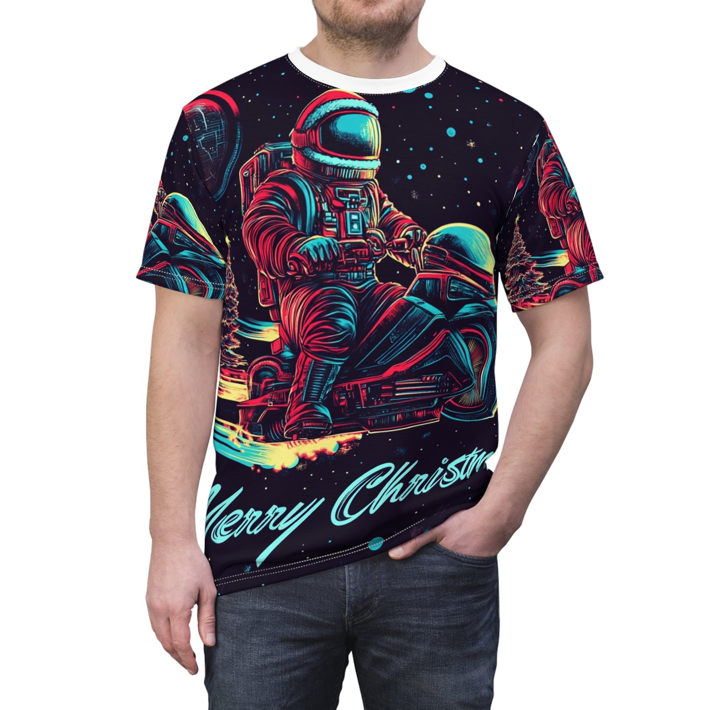 Space Suit Santa Claus Tee Unisex (S) Only One Made-No Restocking.