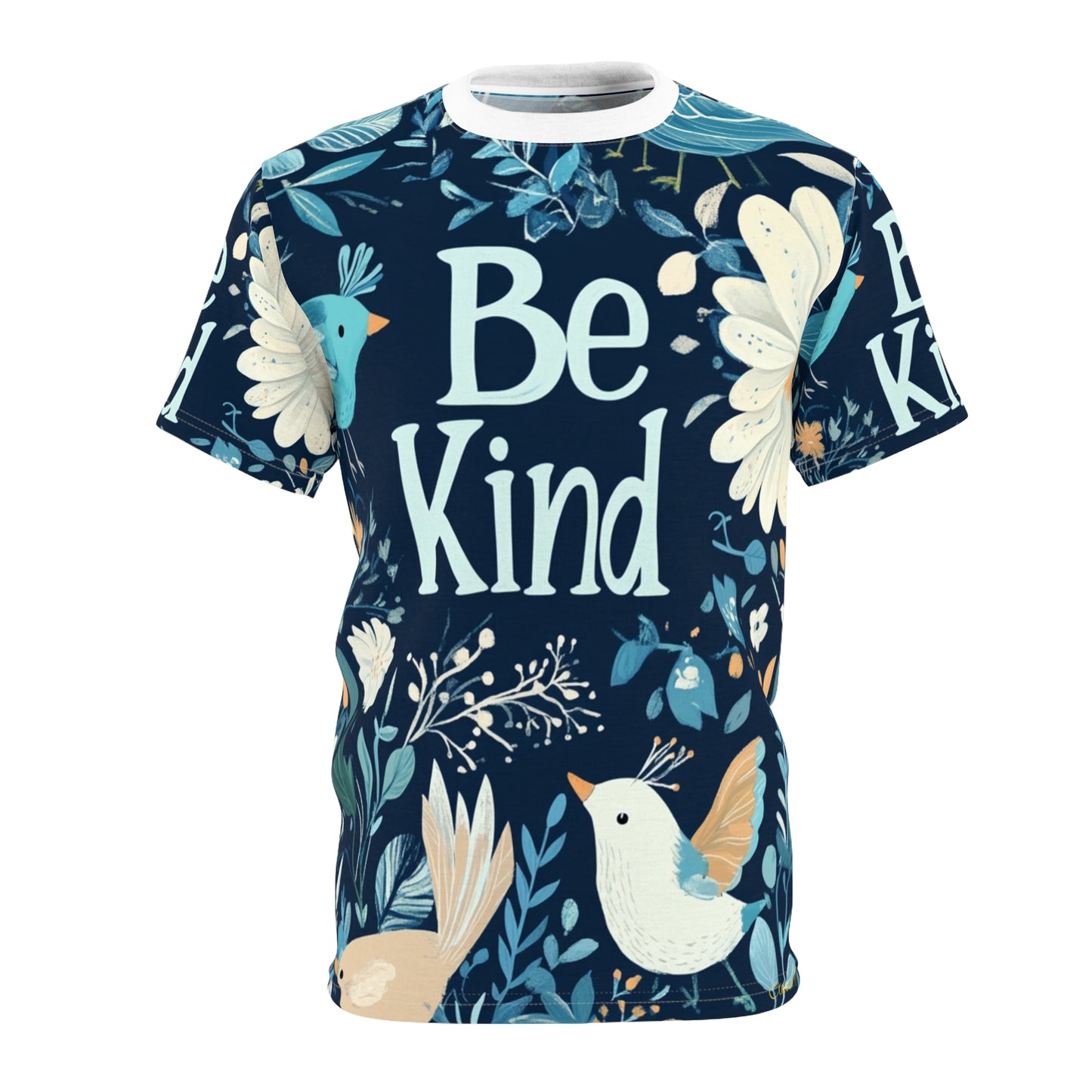 Graphic Tee with Hand-Drawn 'Be Kind' Design