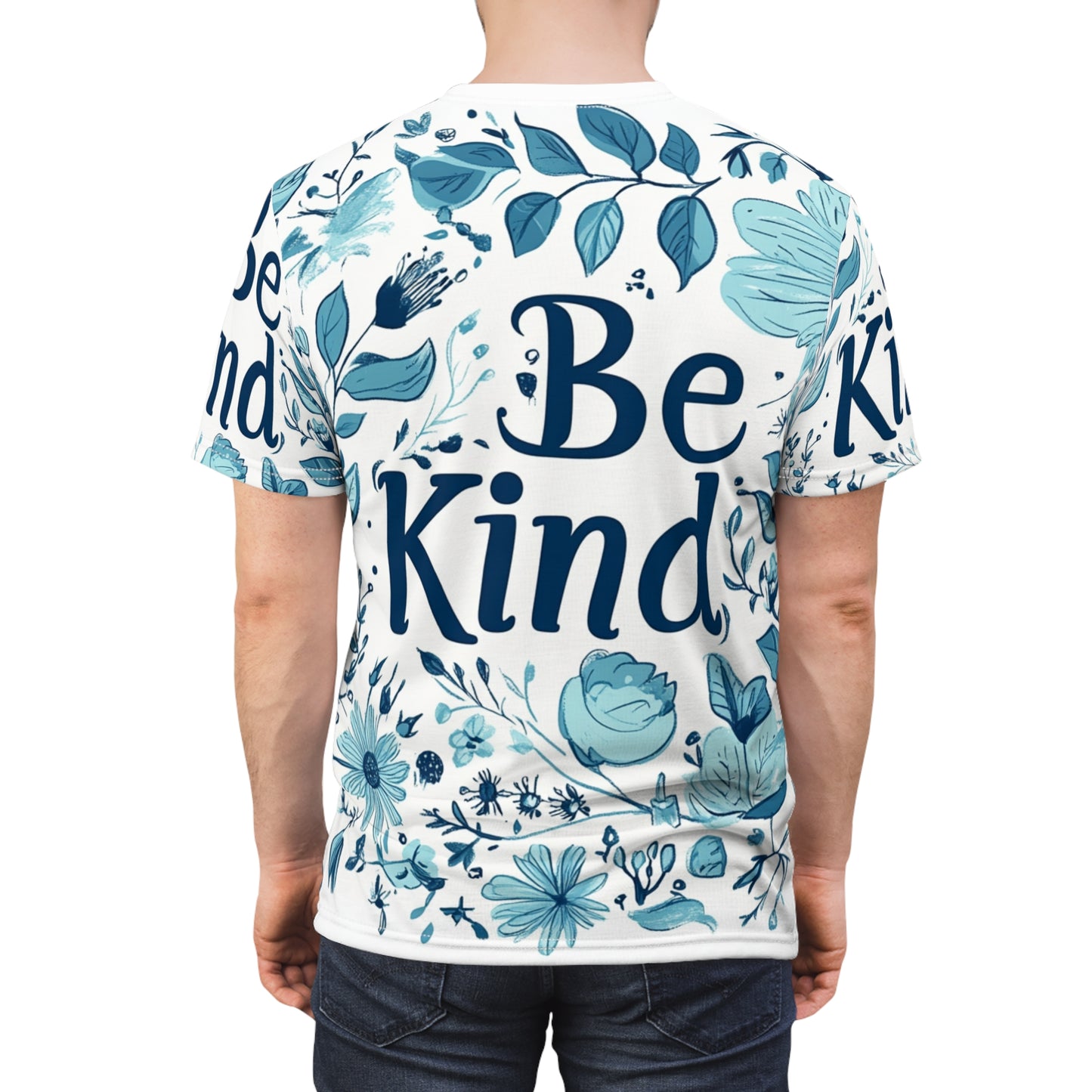 Graphic Tee with Hand-Drawn 'Be Kind' Design