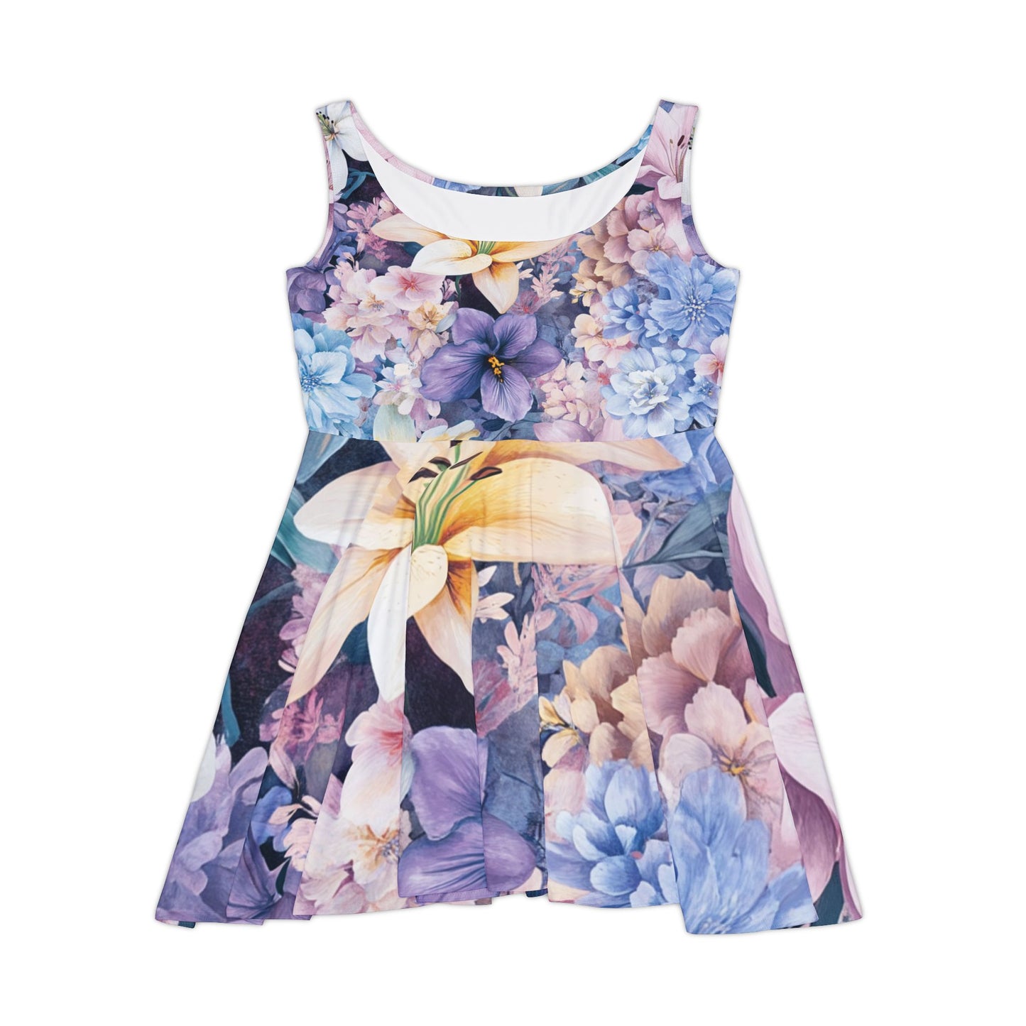 Floral Skater Dress (L) Only One Made- No Restocking