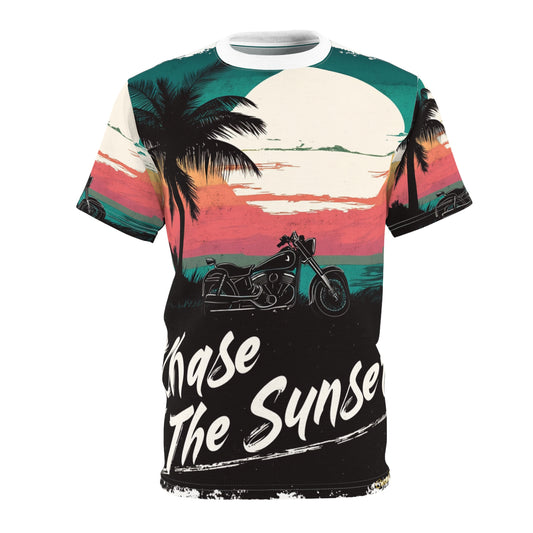 Sunset Retro Tee-Motorcycle Design