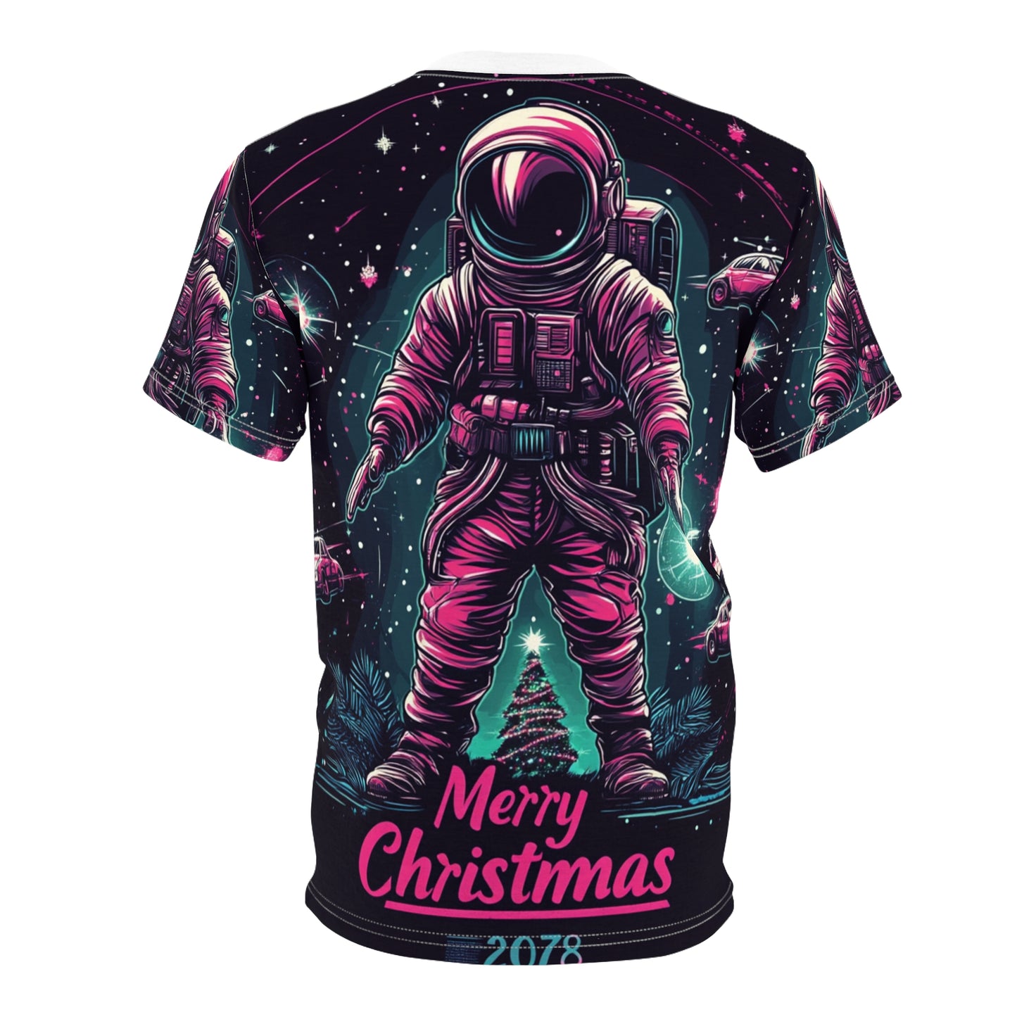 Space Suit Santa Claus Tee Unisex (XL) Only One Made-No Restocking.