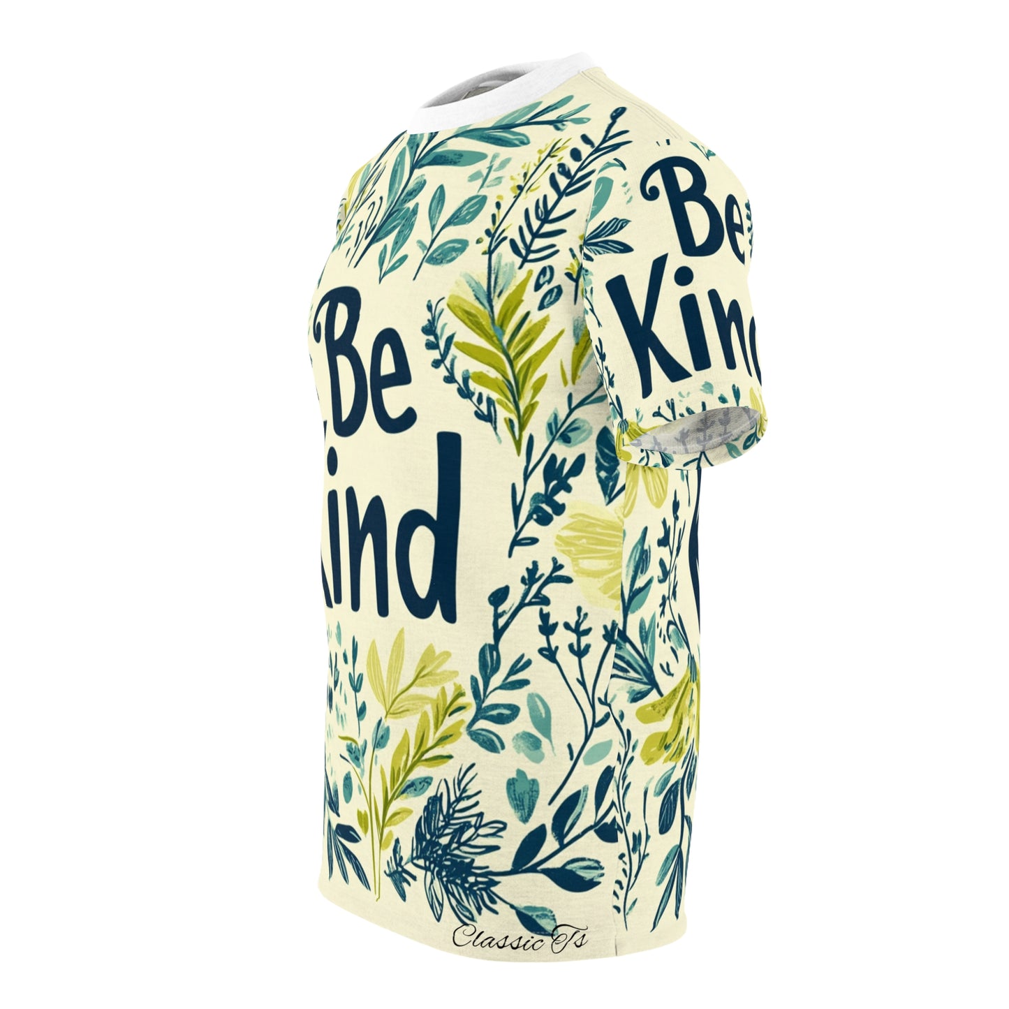 Graphic Tee with Hand-Drawn 'Be Kind' Design