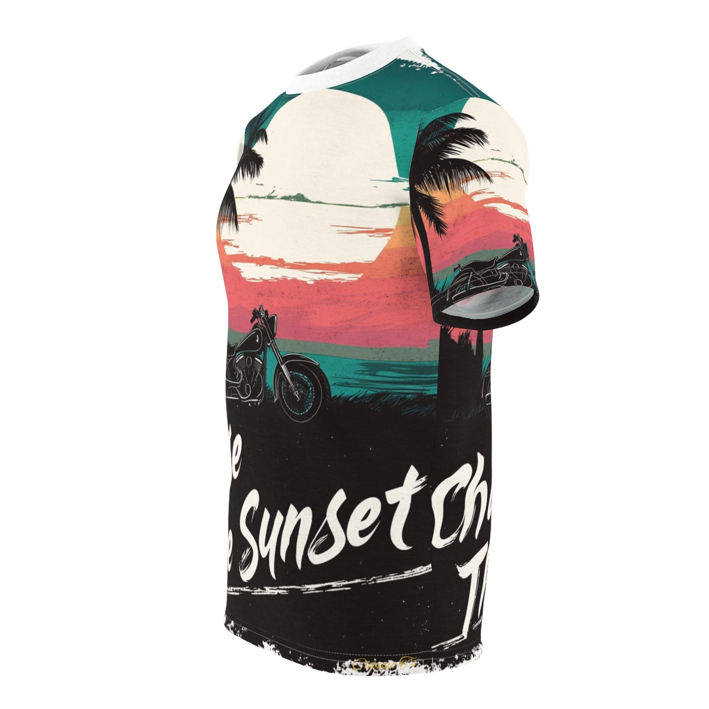 Sunset Retro Tee-Motorcycle Design