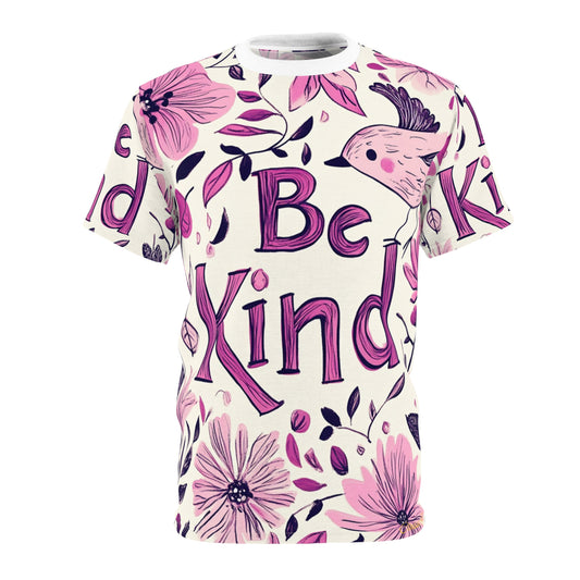 Graphic Tee with Hand-Drawn 'Be Kind' Design