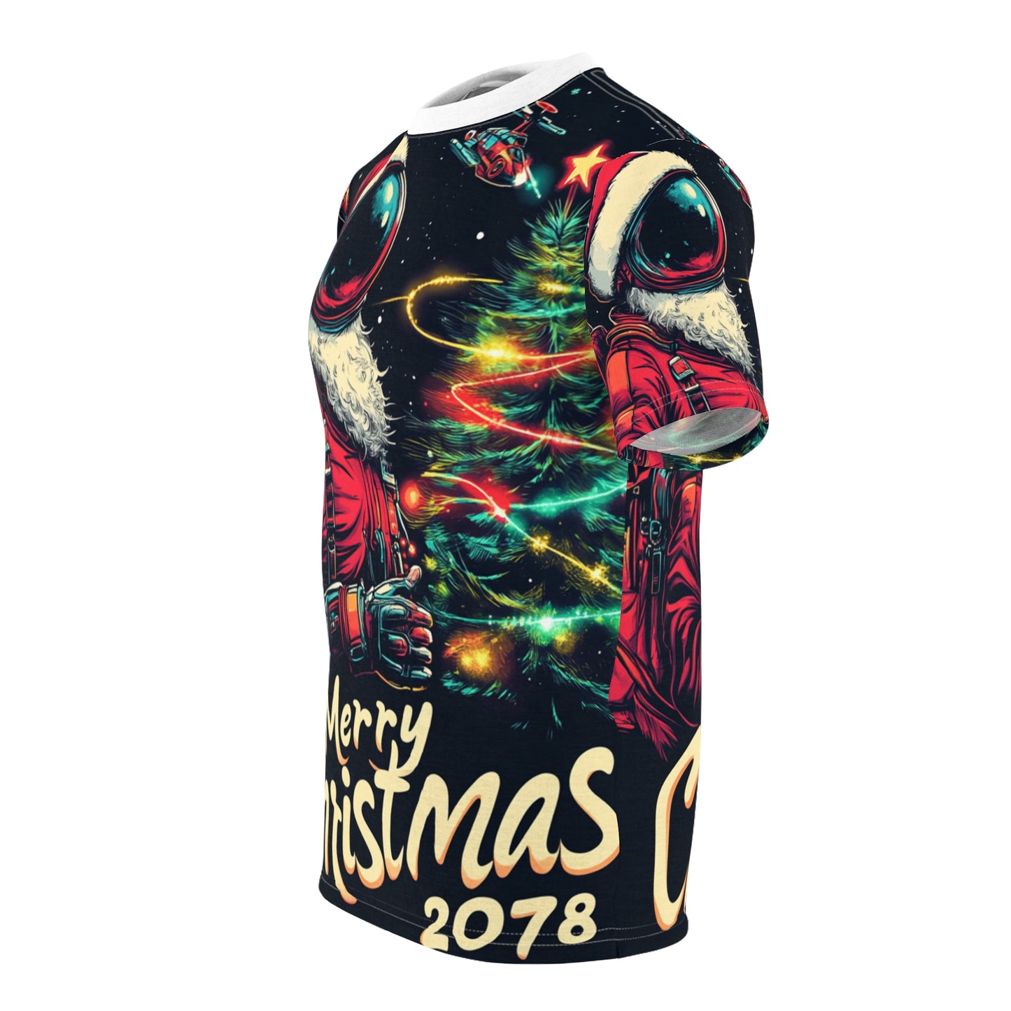 Space Suit Santa Claus Tee Unisex (L) Only One Made-No Restocking.