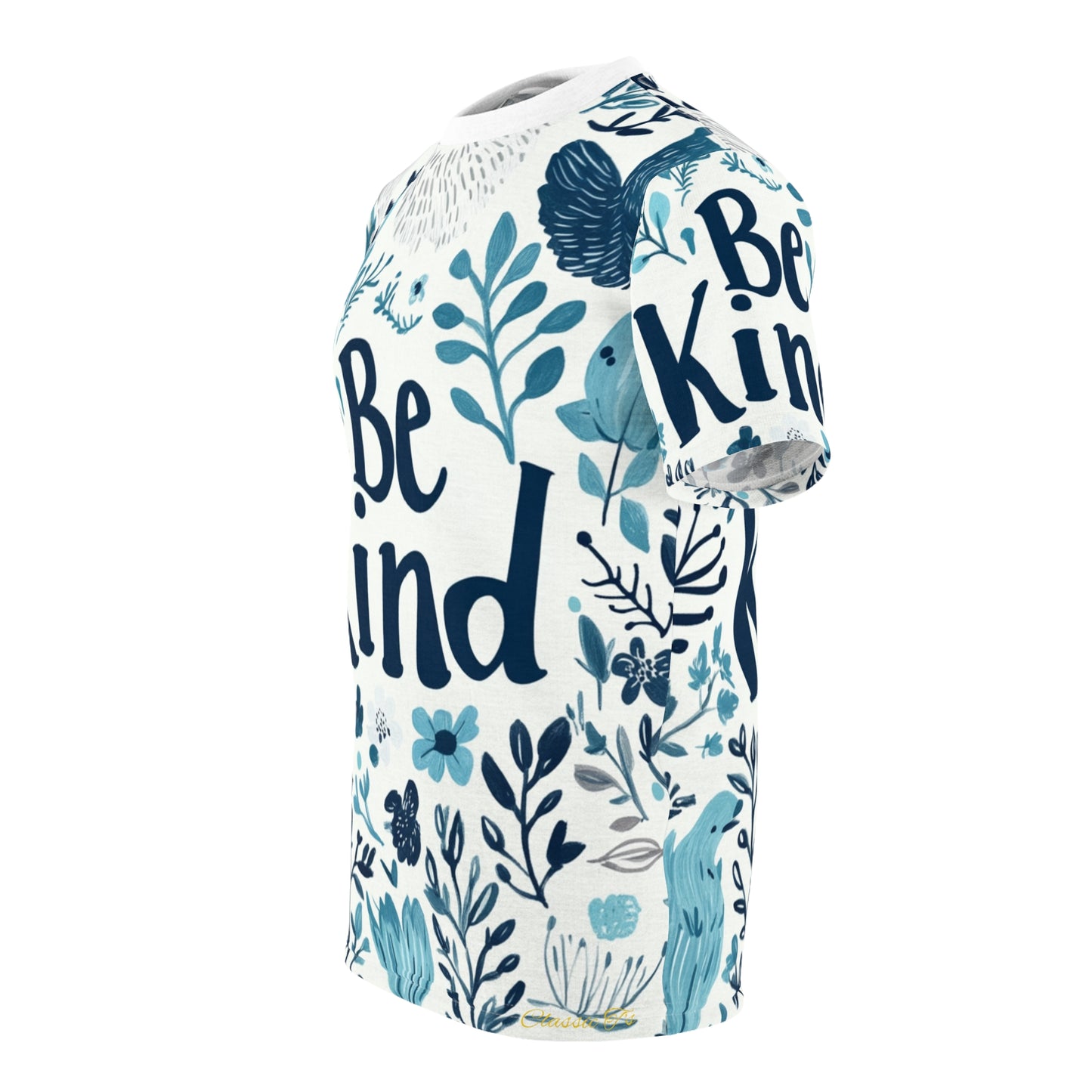 Graphic Tee with Hand-Drawn 'Be Kind' Design