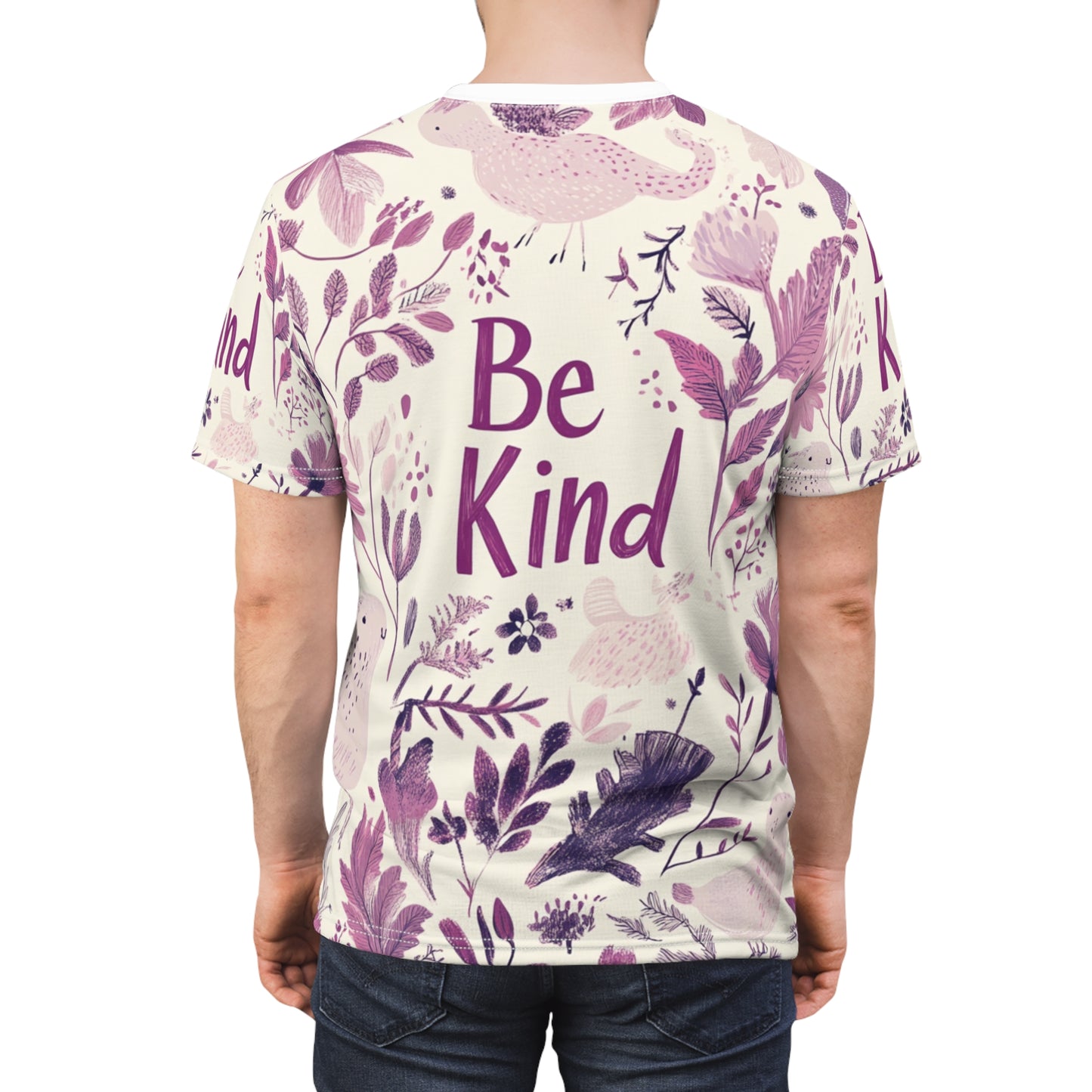 Graphic Tee with Hand-Drawn 'Be Kind' Design