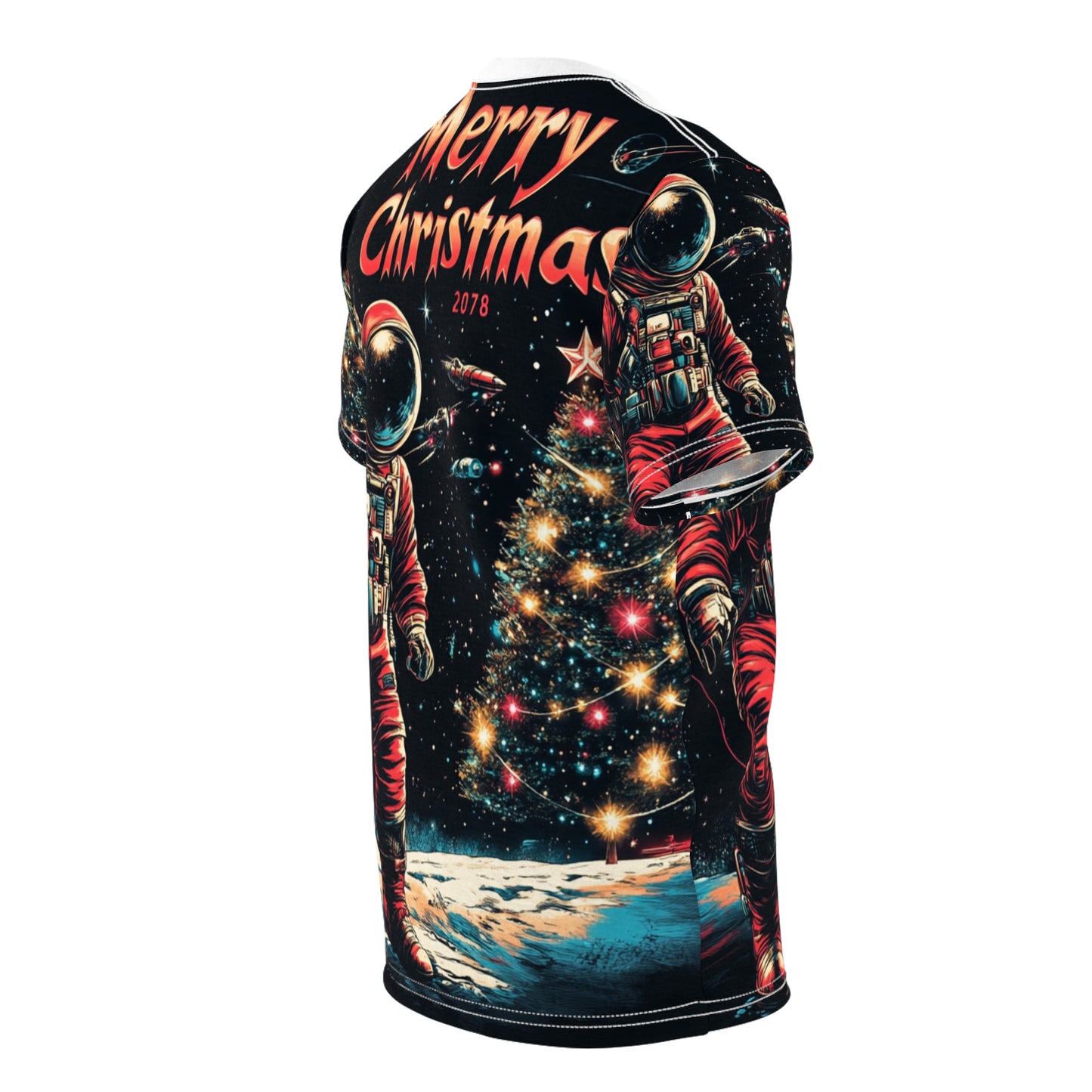 Space Suit Santa Claus Tee Unisex (XL) Only One Made-No Restocking.