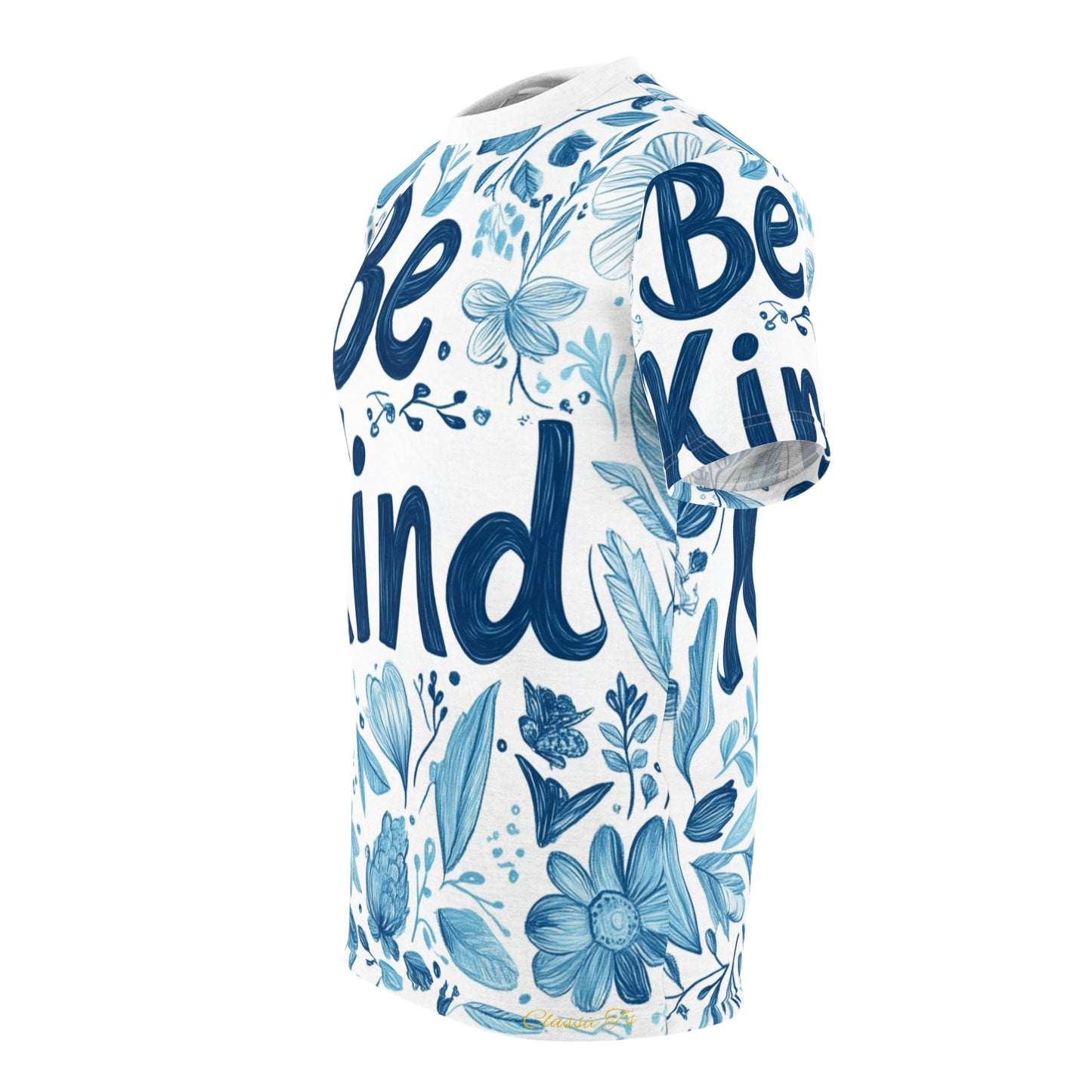 Graphic Tee with Hand-Drawn 'Be Kind' Design