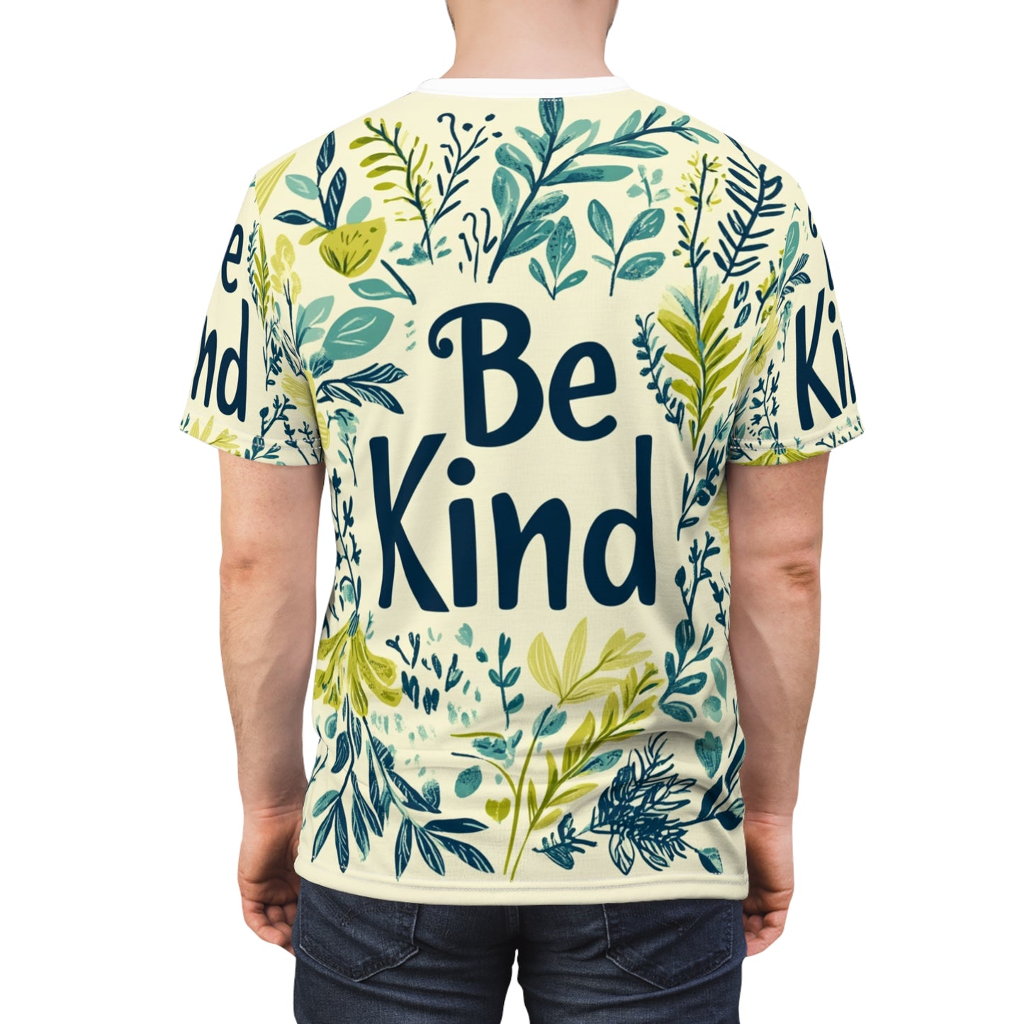 Graphic Tee with Hand-Drawn 'Be Kind' Design