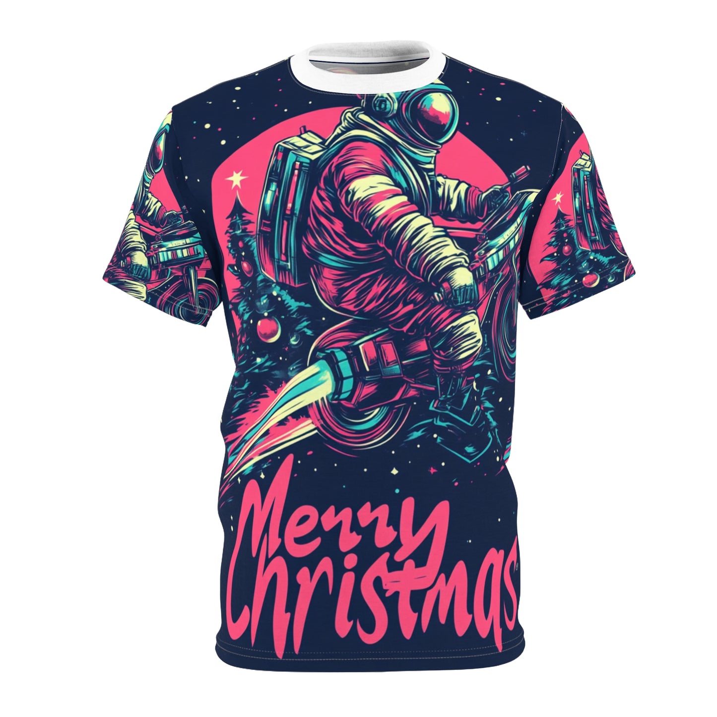 Space Suit Santa Claus Tee Unisex (L) Only One Made-No Restocking.