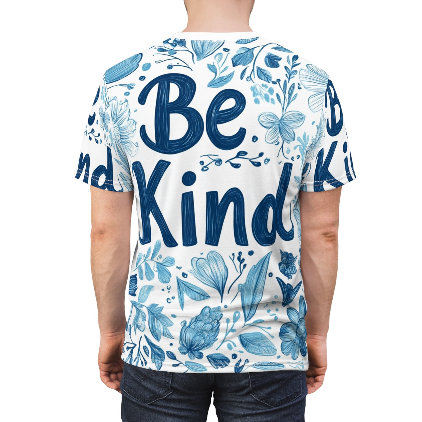 Graphic Tee with Hand-Drawn 'Be Kind' Design