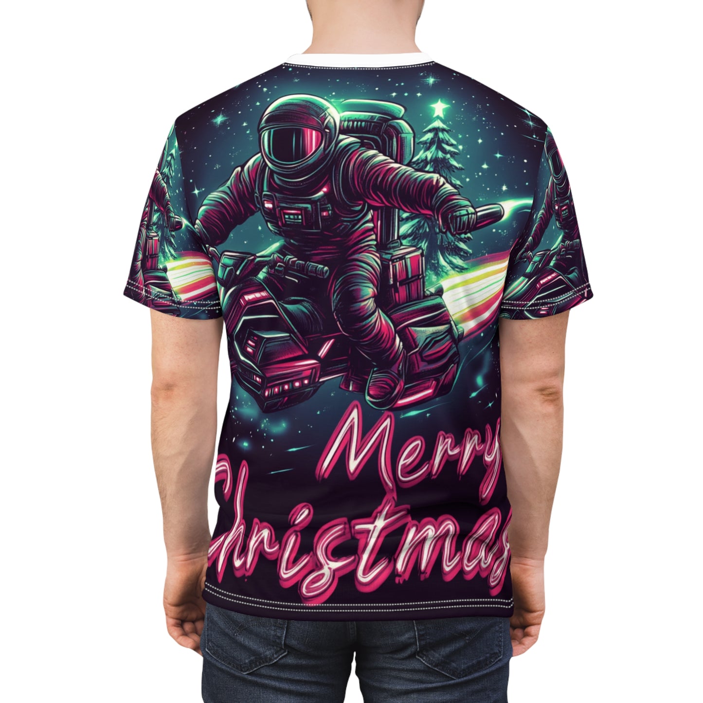 Space Suit Santa Claus Tee Unisex (XL) Only One Made-No Restocking.