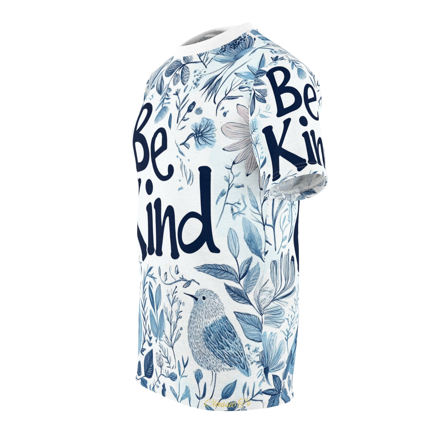 Graphic Tee with Hand-Drawn 'Be Kind' Design