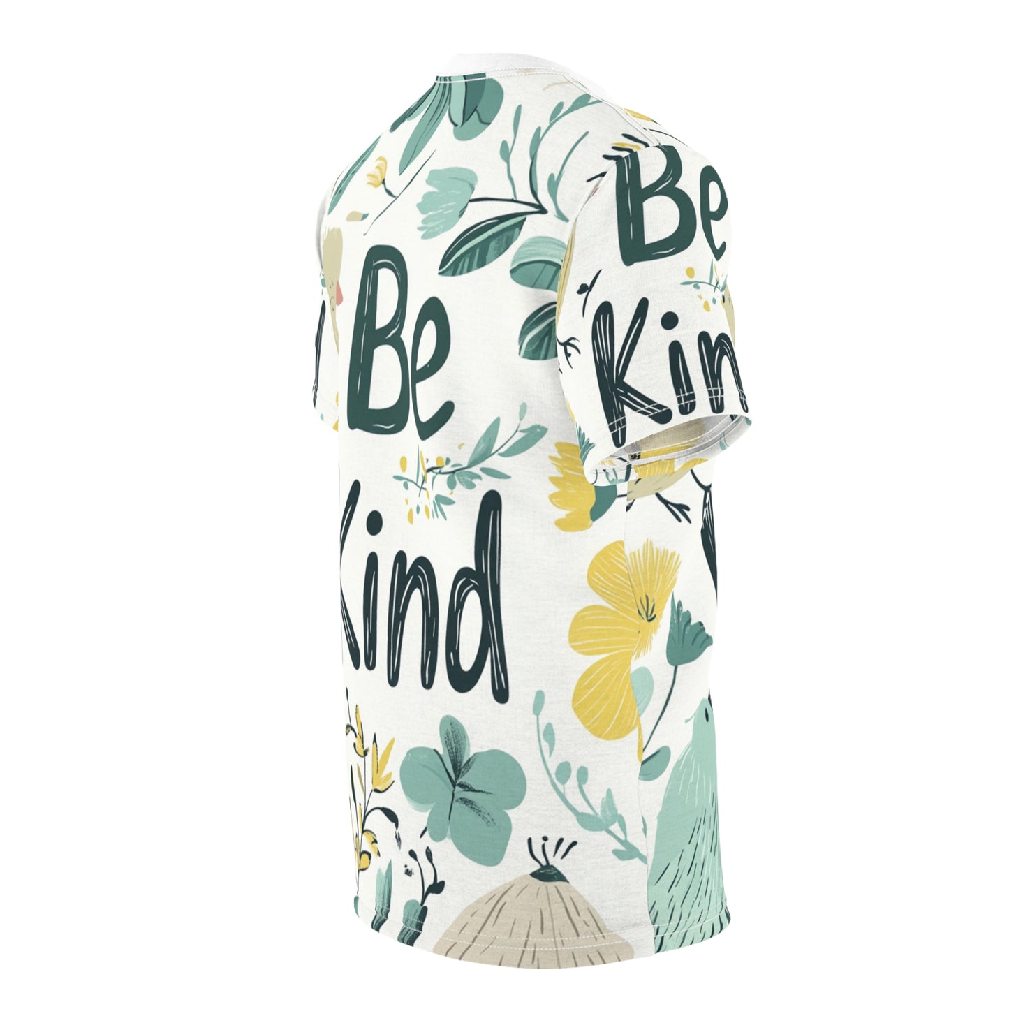 Graphic Tee with Hand-Drawn 'Be Kind' Design