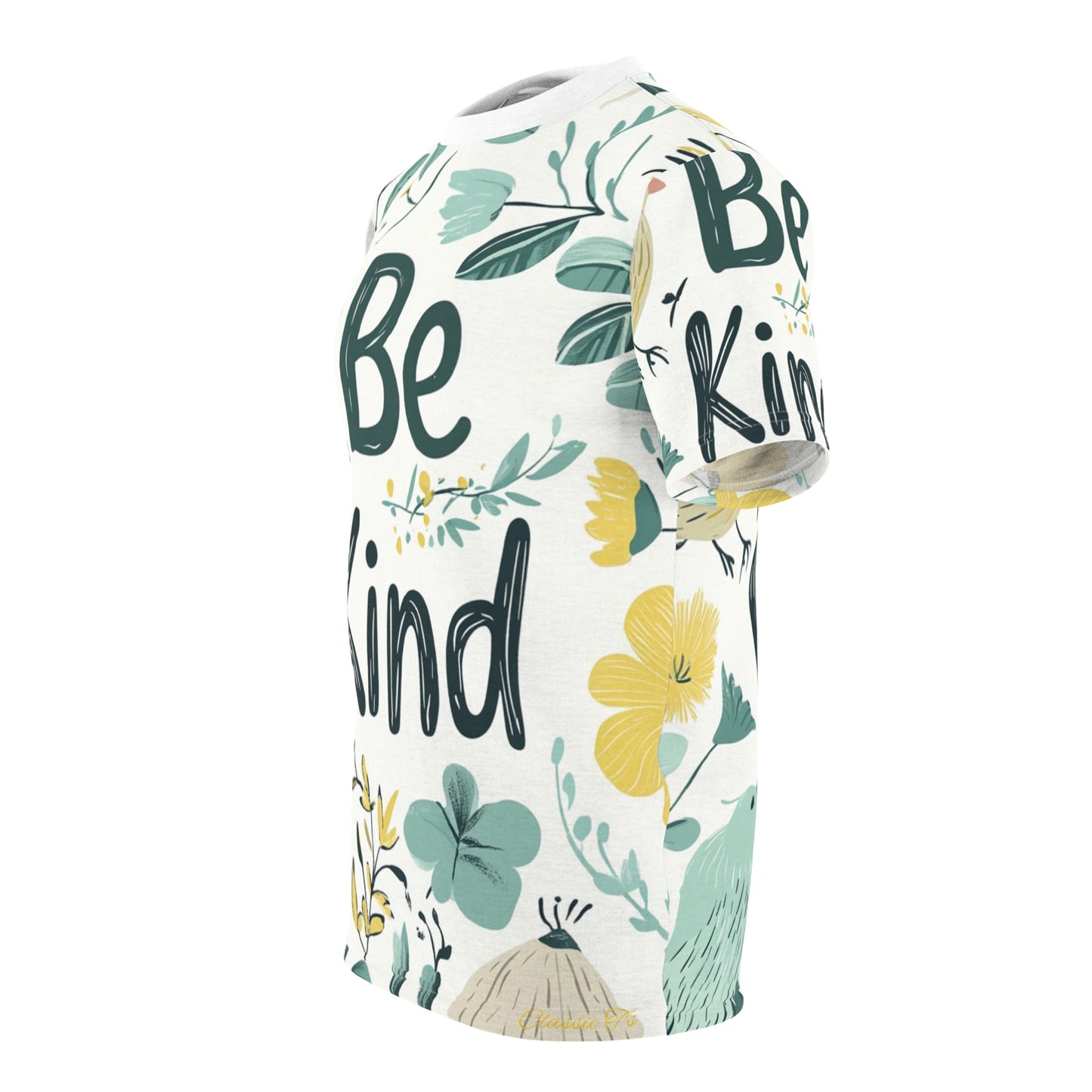 Graphic Tee with Hand-Drawn 'Be Kind' Design