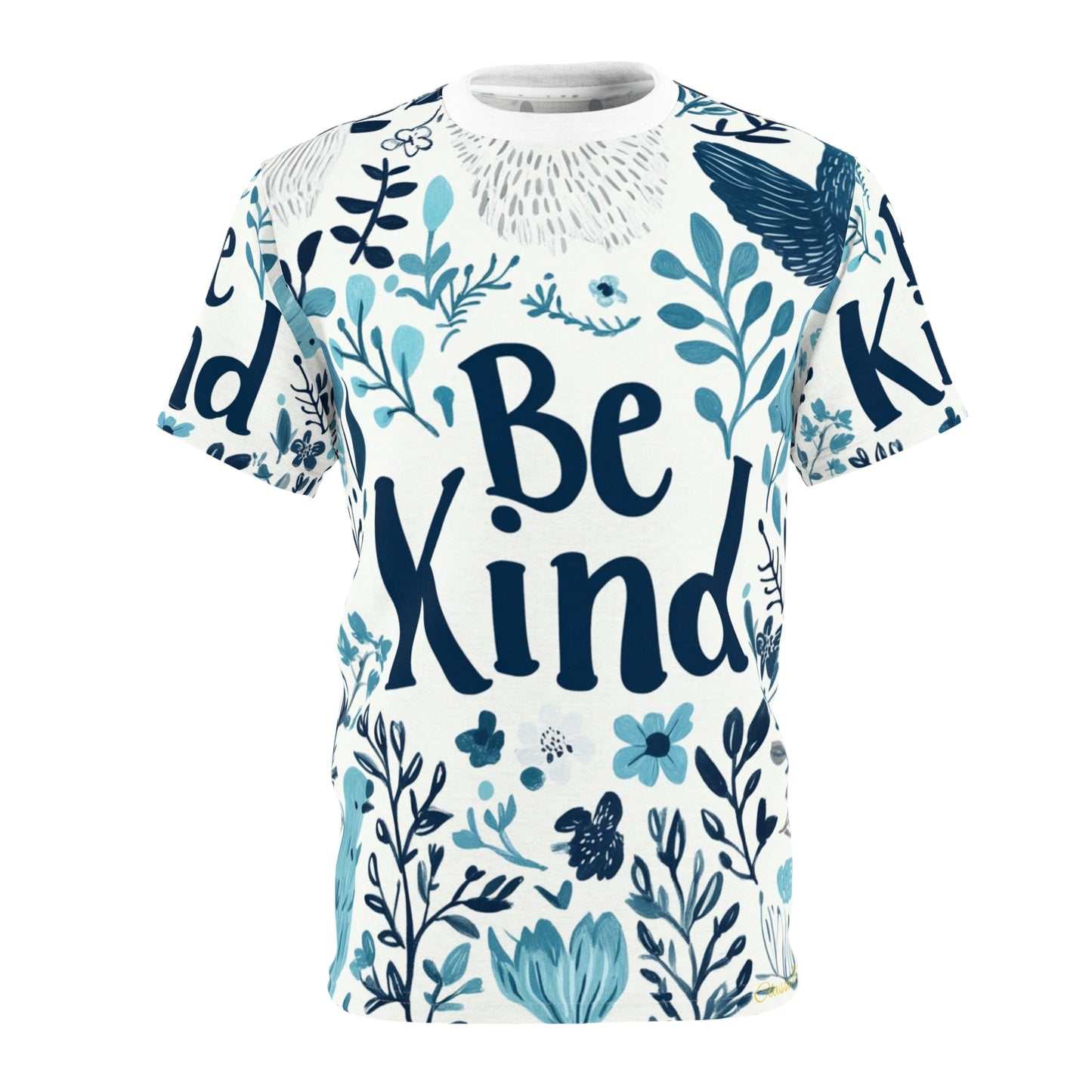 Graphic Tee with Hand-Drawn 'Be Kind' Design